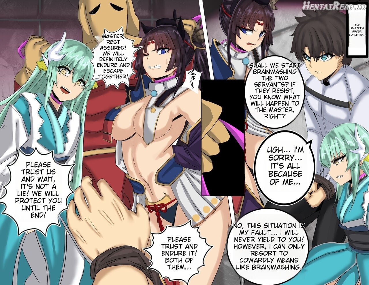 Ushiwakamaru and Kiyohime's Haigre NTR Brainwashing SEX Chapter 1 - page 1
