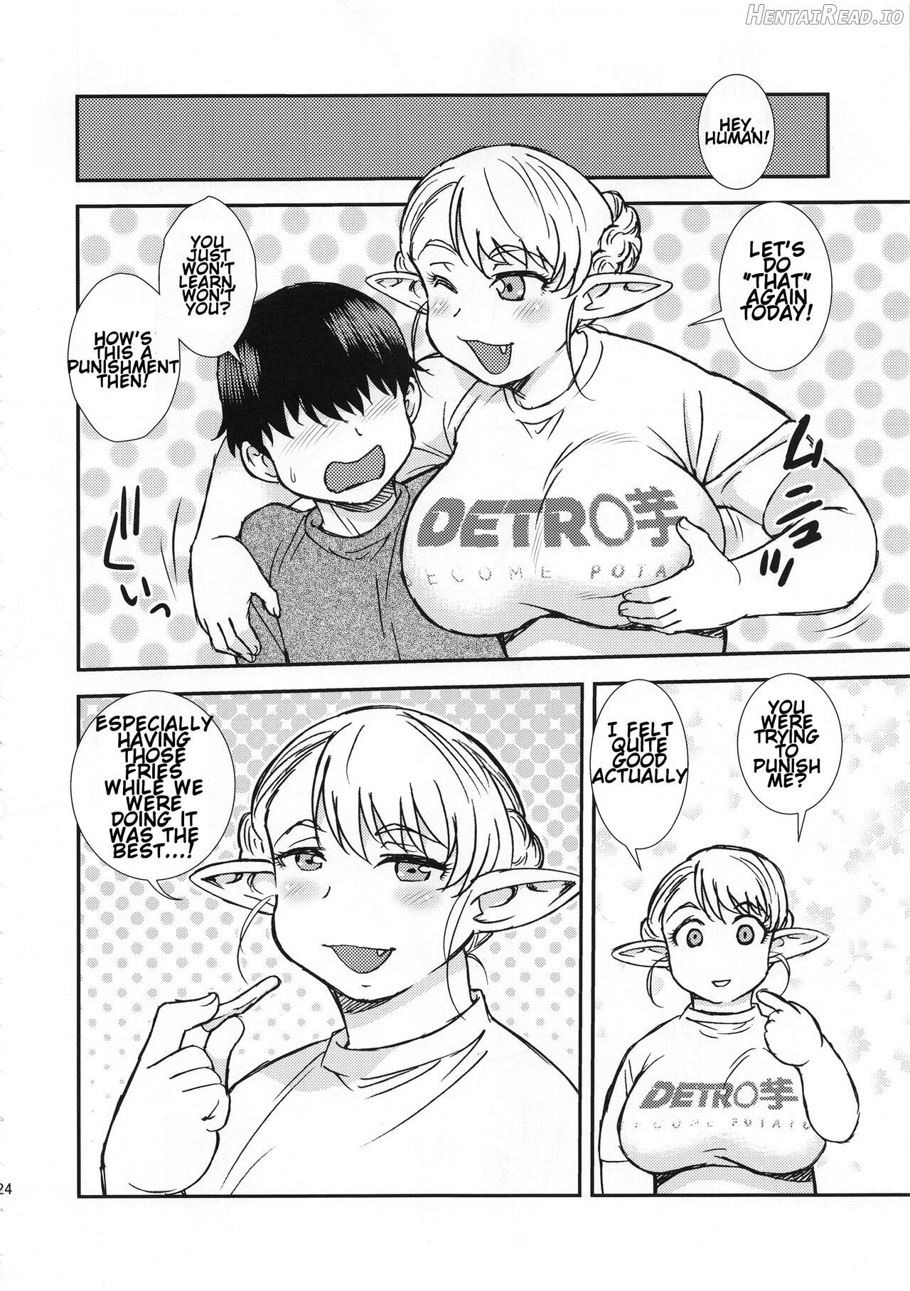 Futotta Elf wa Kairaku ni Yowai Chapter 1 - page 24