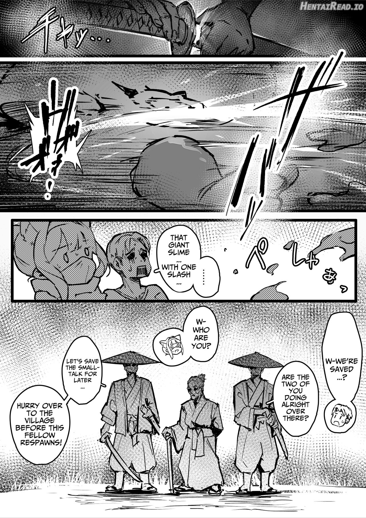 Hyakudaku no Tou -Ichi- Kunoichi vs Slime Hen Chapter 1 - page 10