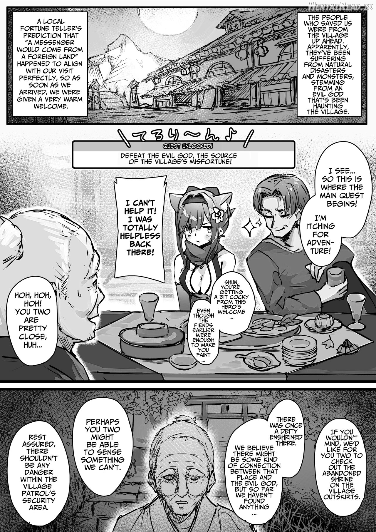 Hyakudaku no Tou -Ichi- Kunoichi vs Slime Hen Chapter 1 - page 11