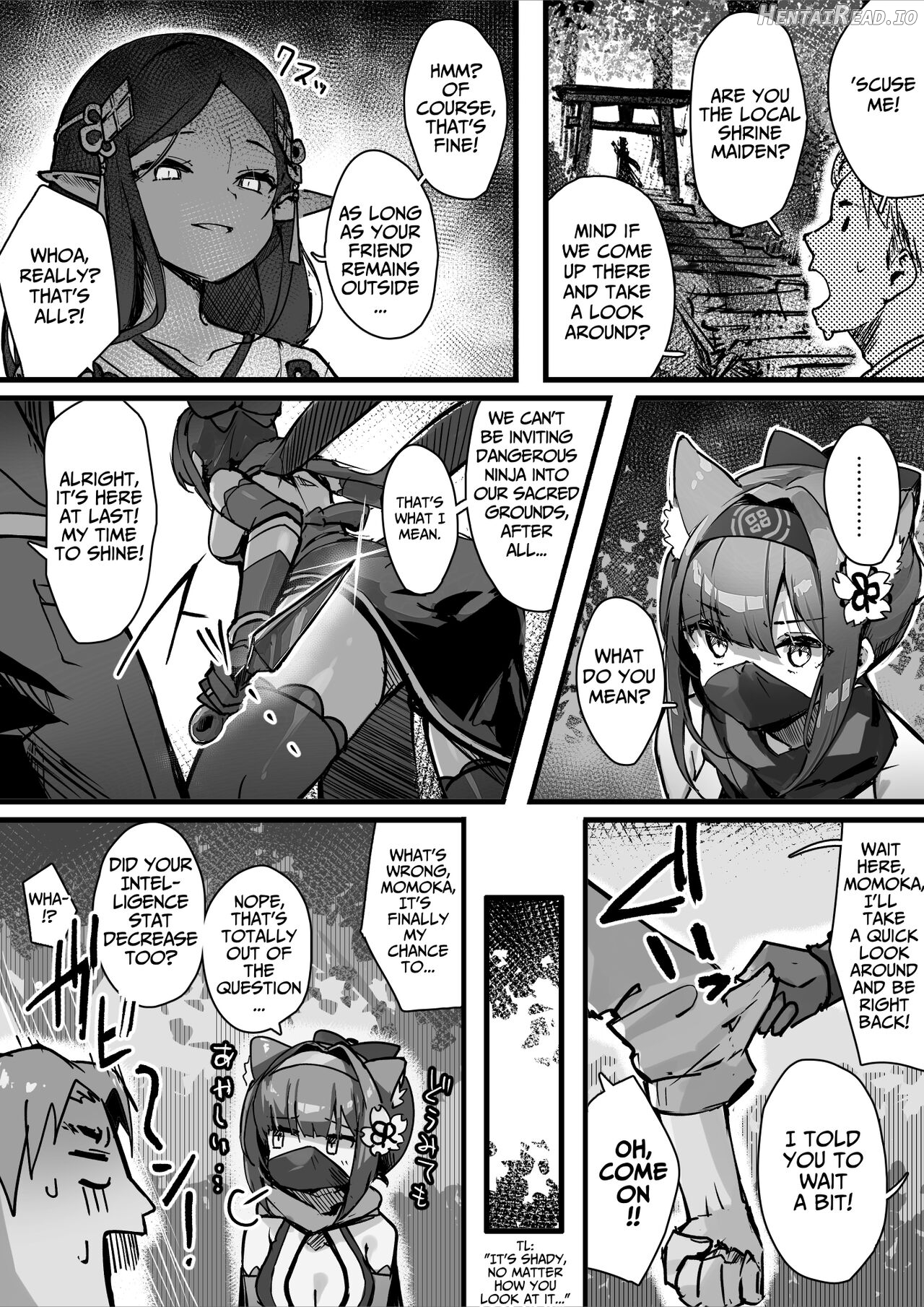 Hyakudaku no Tou -Ichi- Kunoichi vs Slime Hen Chapter 1 - page 13