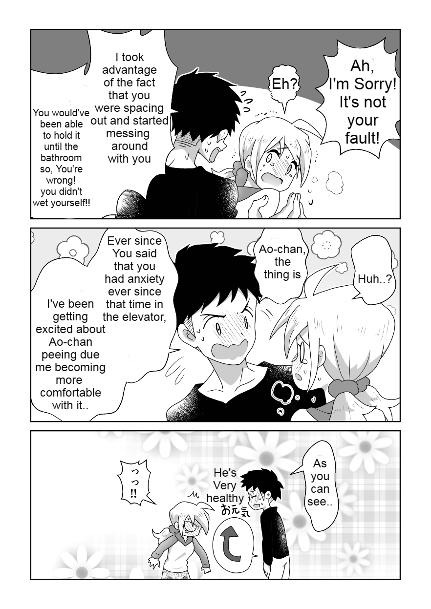 Otoile Gaman Dekinakute Naiteru Ao-chan mo Kawaii yo! Crying because she can't stand the toilet Ao-chan is very cute. Chapter 1 - page 28