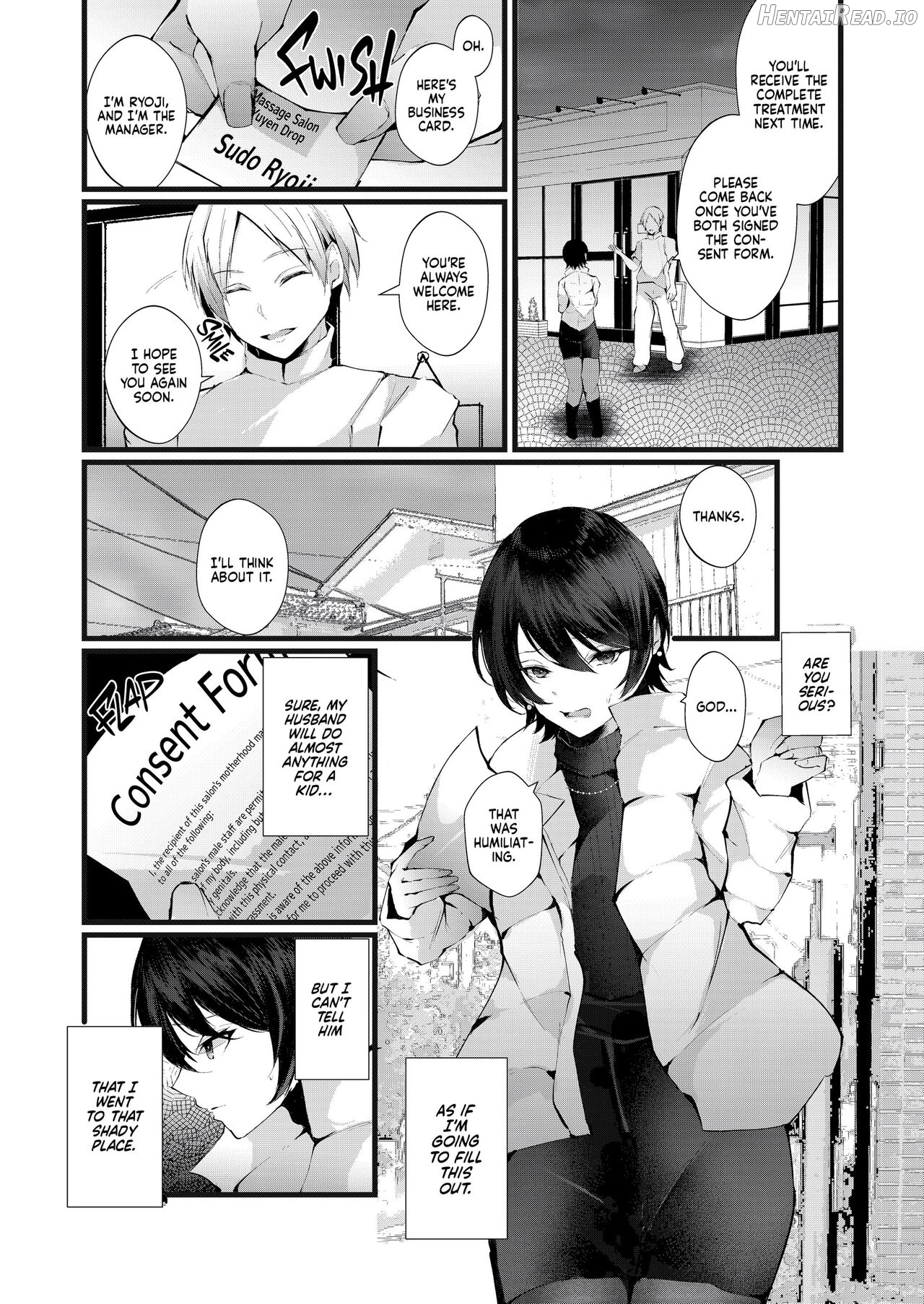 Kakkou no Rakuin ~Ninkatsu Kyonyuu Hitozuma ga Biyaku Jirashi Massage ni Kokomo mo Karada mo Ochiru made~ _ The Mark of the Cuckoo Chapter 1 - page 11