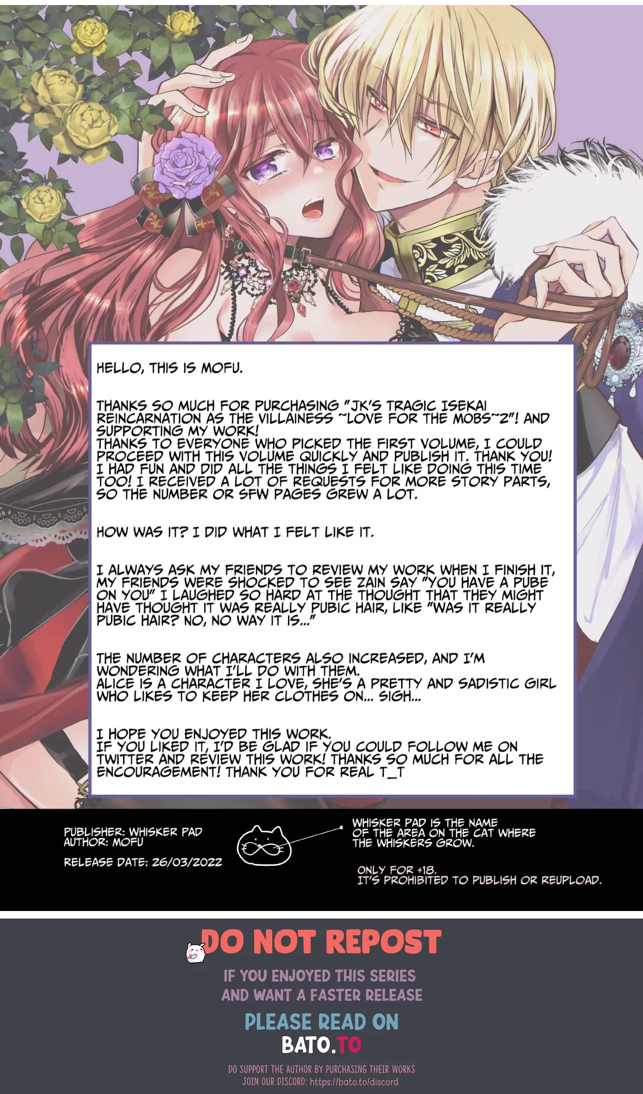 JK's Tragic Isekai Reincarnation as the Villainess ~But My Precious Side Character! Chapter 2.2 - page 37
