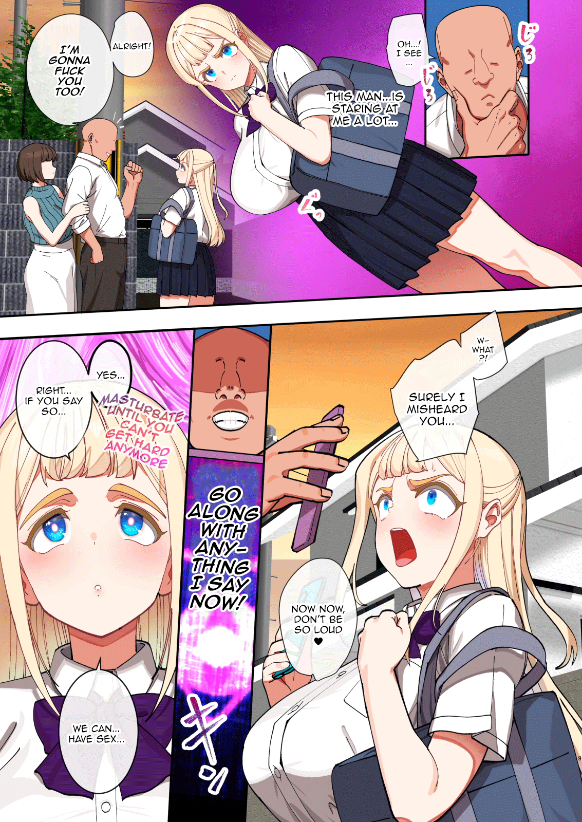 Saimin ochi kinpatsu bakunyuu seito kaichō wa zaamen ga daisuki Chapter 1 - page 8