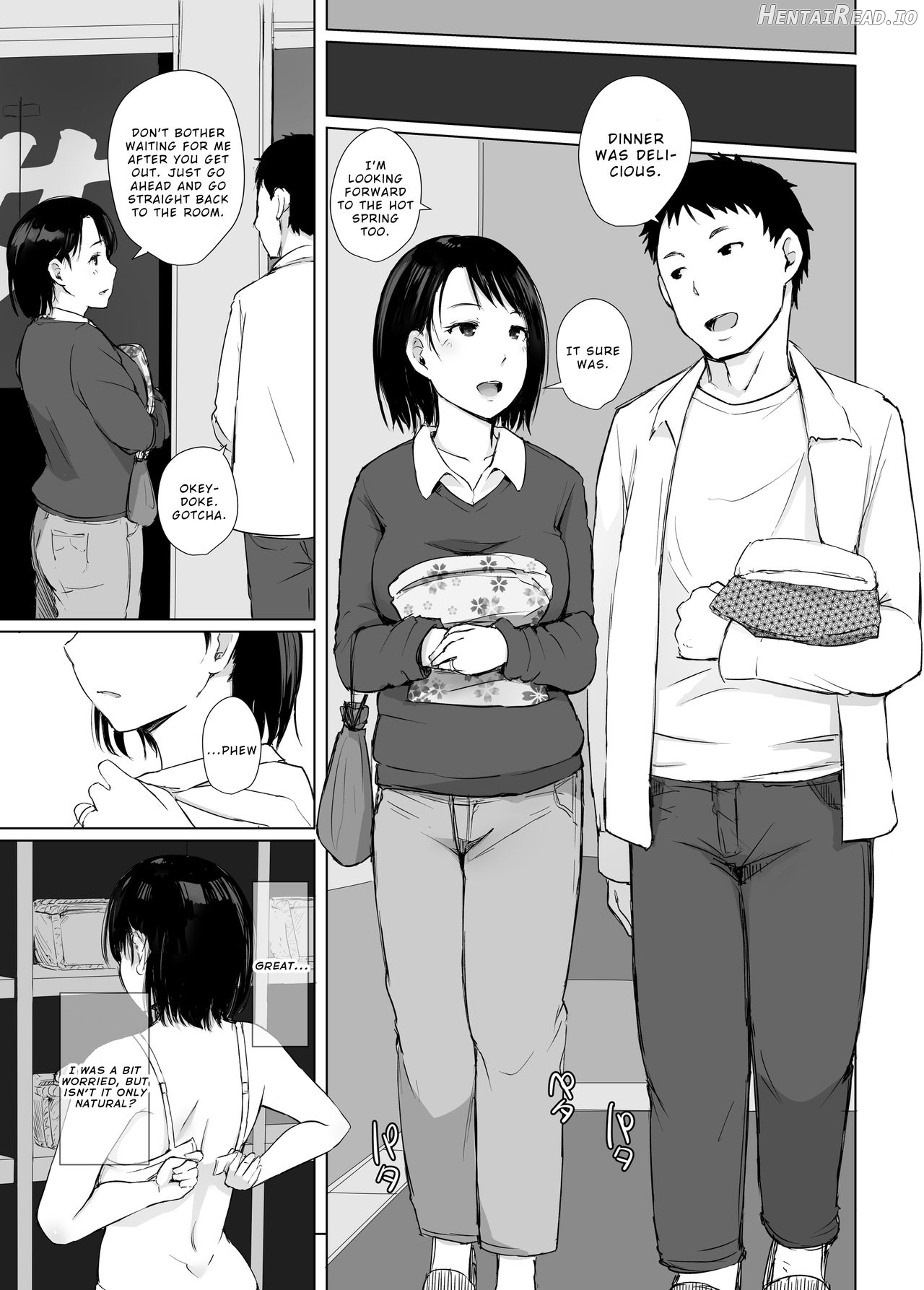 Hitozuma to NTR Chounai Ryokou -Futsukame + Netorareta Hitozuma to Netorareru Hitozuma Chapter 1 - page 56