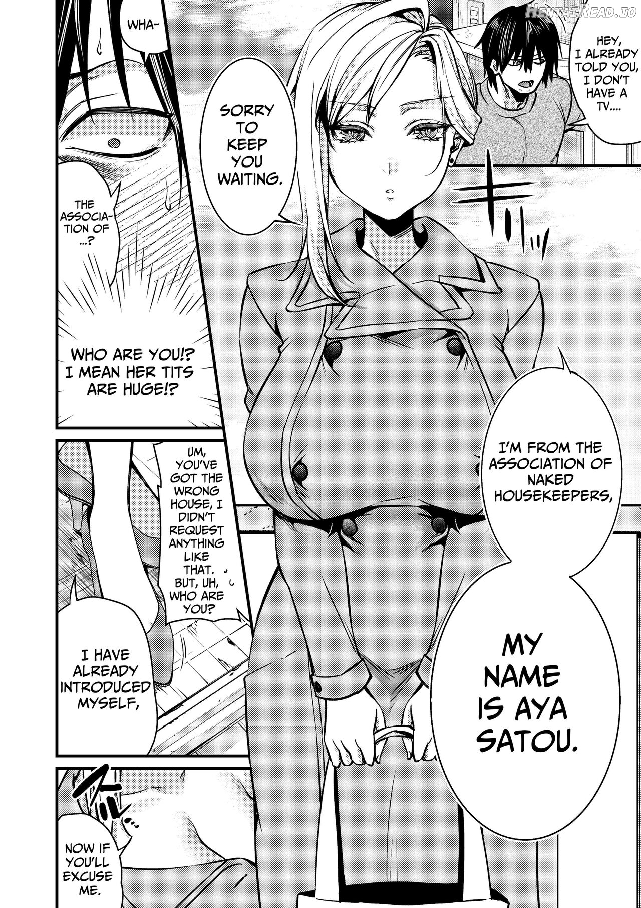 Cool-Dere Kinpatsu Hitozuma Zenra Kaseifu san ga Yanda Boku ni Yasashiku Shite Kureta Ohanashi 1 Chapter 1 - page 6