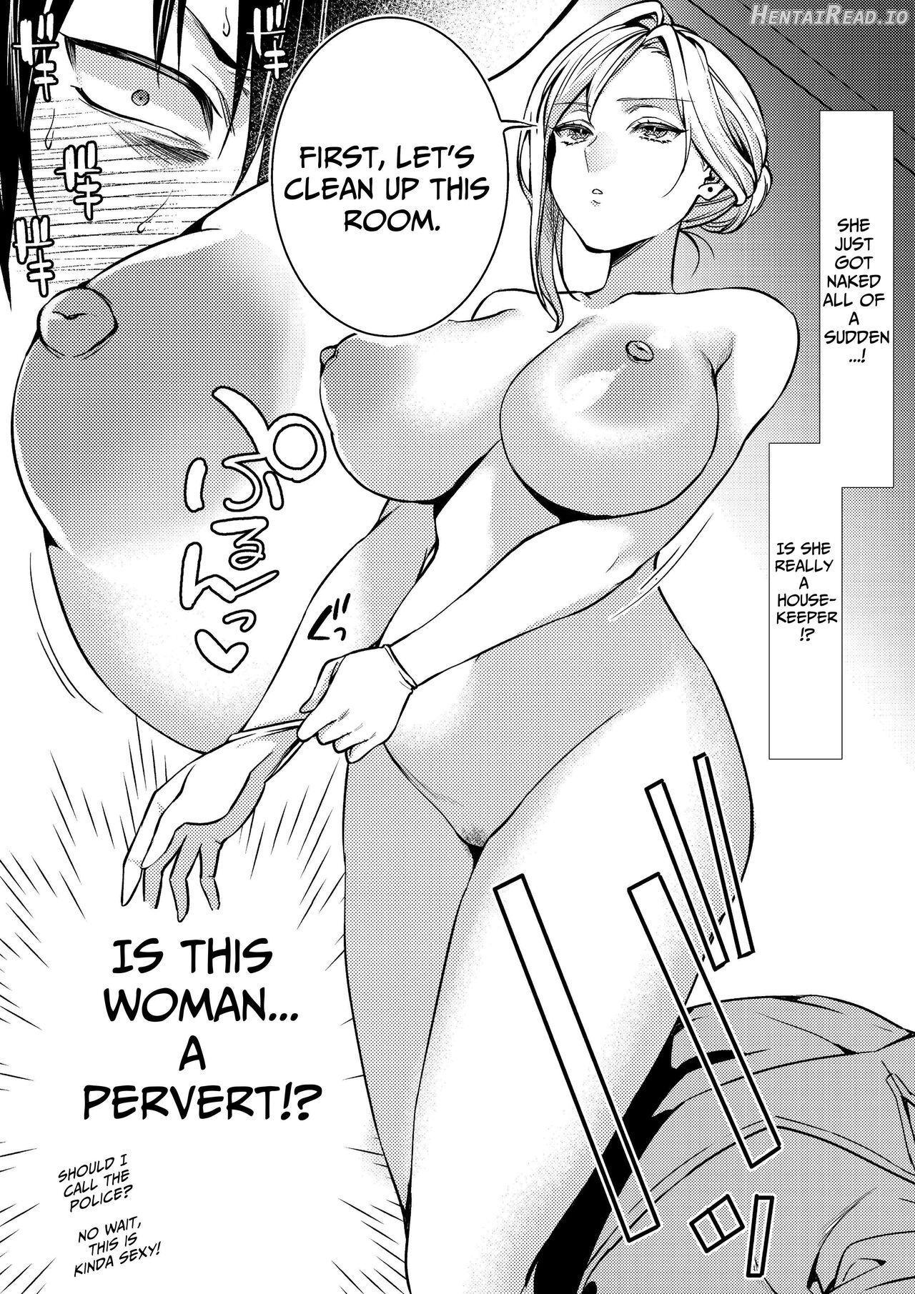 Cool-Dere Kinpatsu Hitozuma Zenra Kaseifu san ga Yanda Boku ni Yasashiku Shite Kureta Ohanashi 1 Chapter 1 - page 7