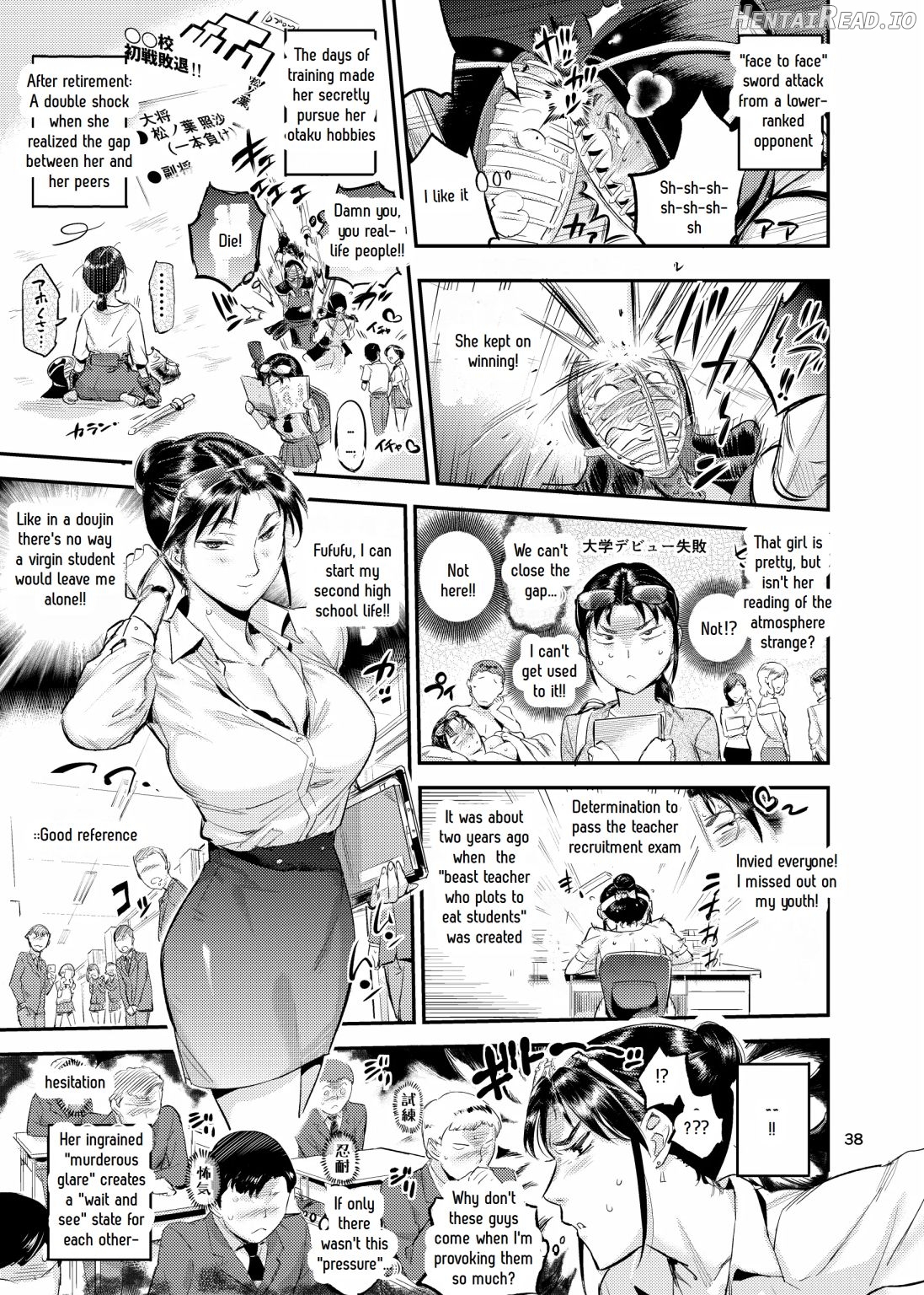 Lifestyle Guidance Matsunoha is eating the students she glares at! O.p Com Chapter 1 - page 39