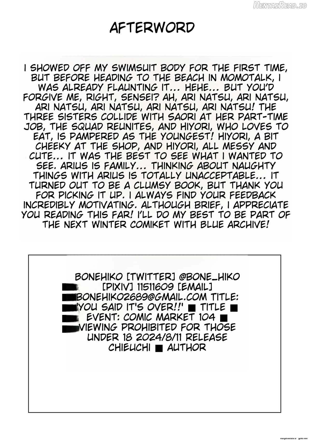 "Mou Owari" tte Itta no ni!! Chapter 1 - page 25