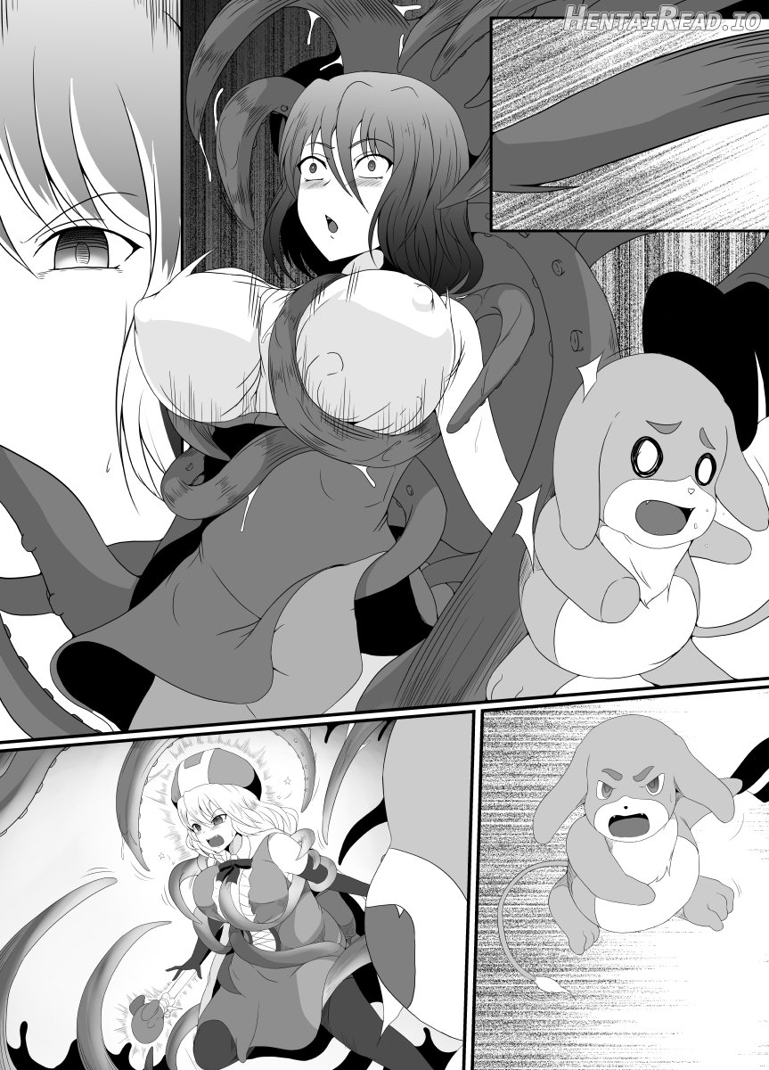 Mesugaki Mahou Shoujo wa Daikkirai na Zako Youma ni Karada o Torikomareta node Kankaku Shadan no Mahou o Tsukatte Asa made Taeru Chapter 1 - page 57