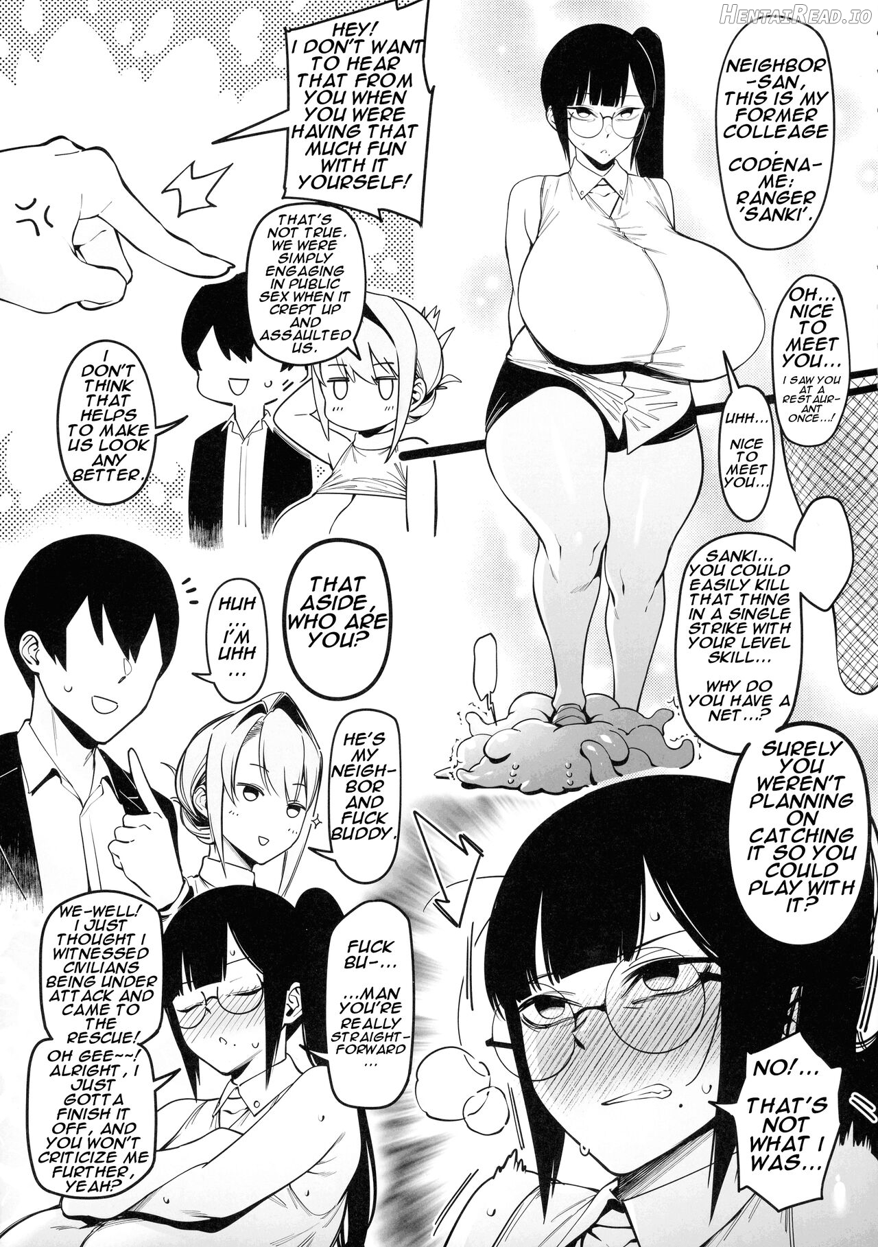 Otonari-san wa Yami Soshiki ni Nikutai Kaizou sareta Moto Seigi Sentai Member deshita 3 Chapter 1 - page 29