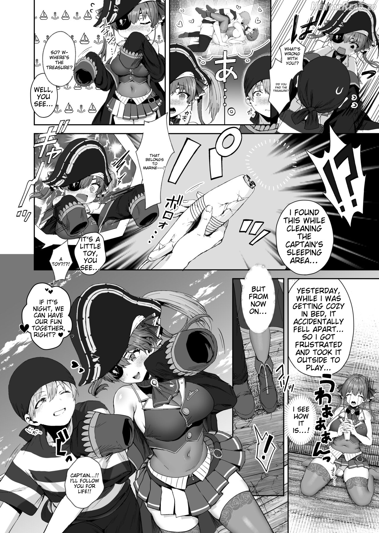 Marine Senchou to Hajimete no Yoru - First night with Captain Marine Chapter 1 - page 25