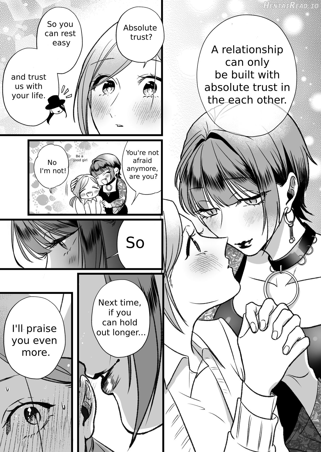 A story about a tired woman being beaten by an erotic woman. Chapter 1 - page 14