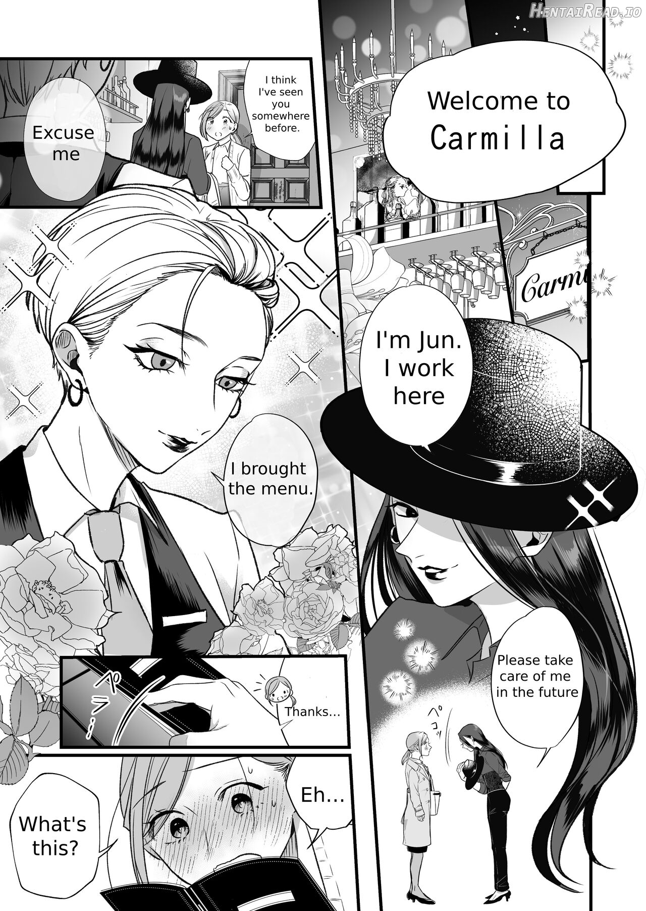 A story about a tired woman being beaten by an erotic woman. Chapter 1 - page 6