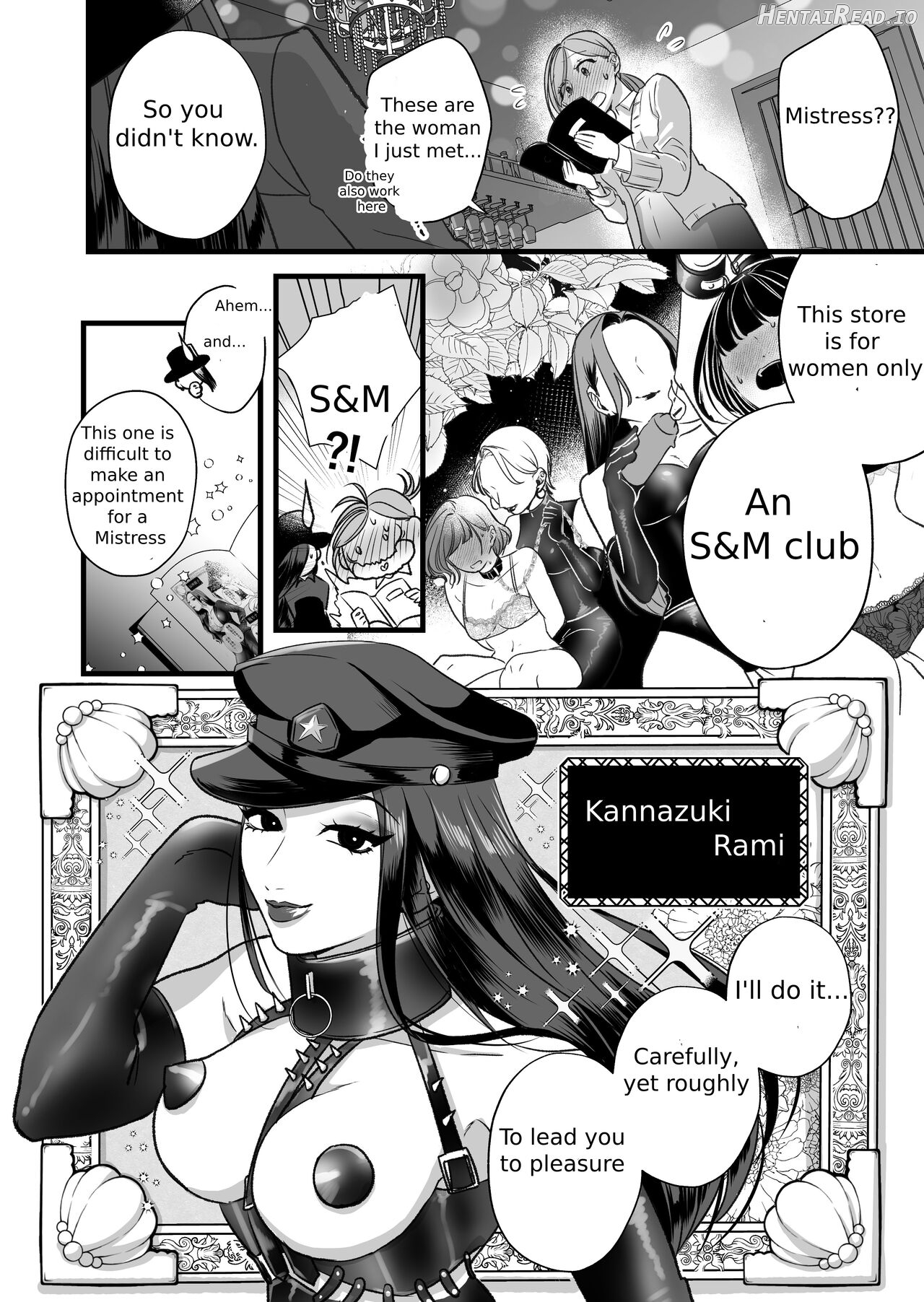 A story about a tired woman being beaten by an erotic woman. Chapter 1 - page 9