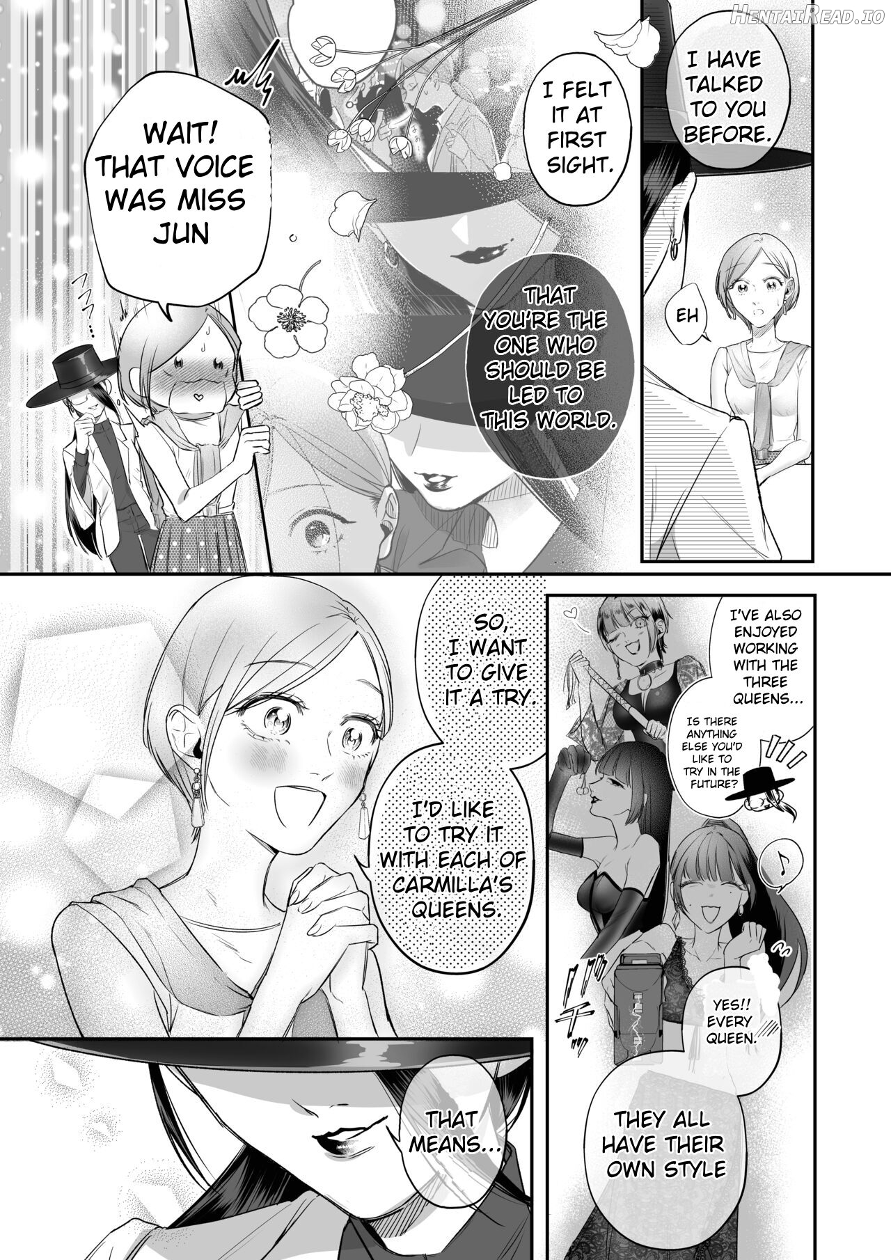 A story about a tired woman being beaten by an erotic woman. Chapter 1 - page 6