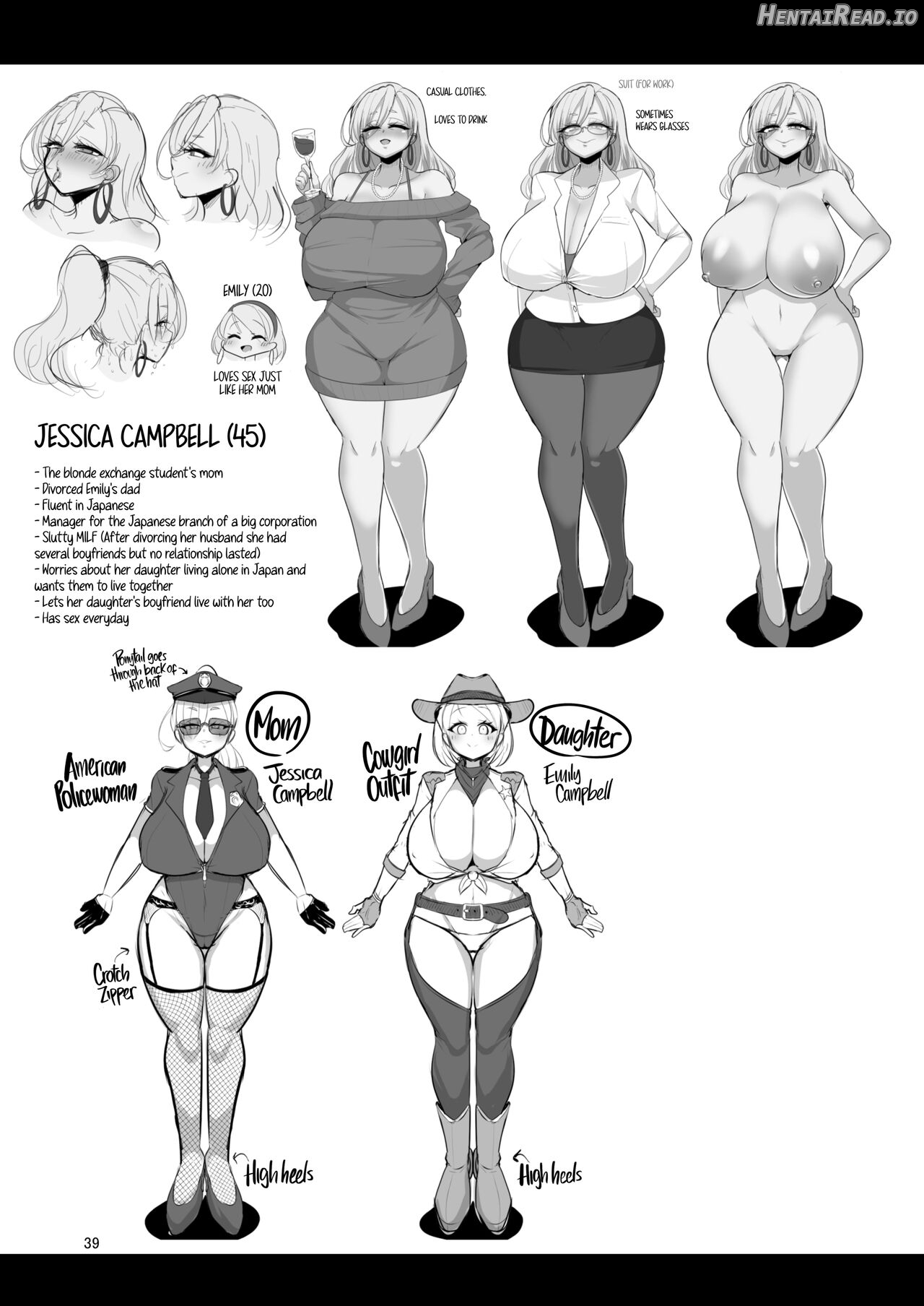 s H Daisuki Kinpatsu Hakujin Bakunyuu Ryuugakusei ga Tonari no Heya ni Hikkoshite Kita!! 2 Chapter 1 - page 39