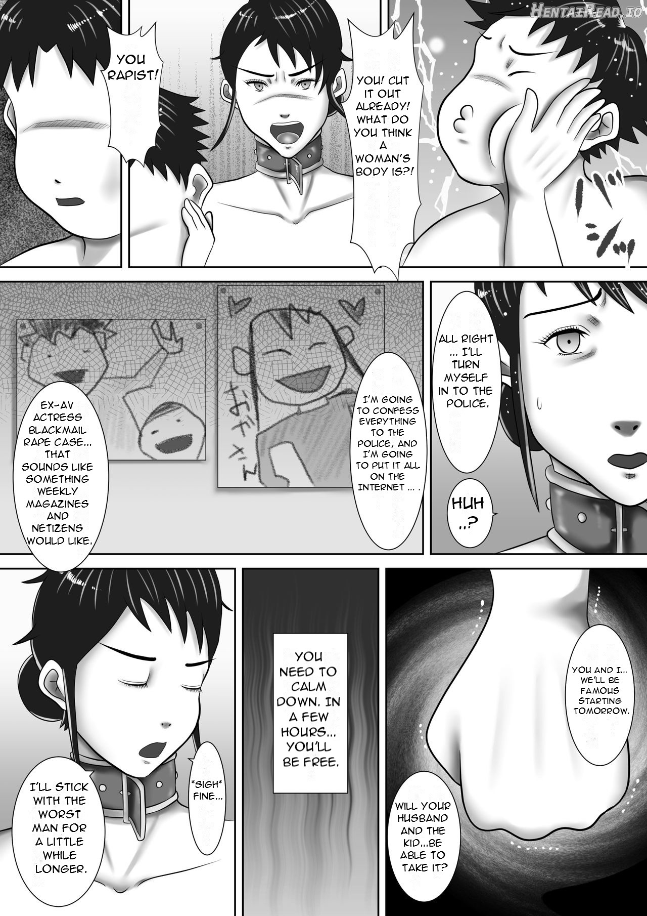 Jitaku de Netorareta Kachiki na Hitozuma ~Kazoku ni Kakurete Rinjin ni Choukyou Sareru Onna~ A strong-willed housewife is cuckolded at home... Chapter 1 - page 24