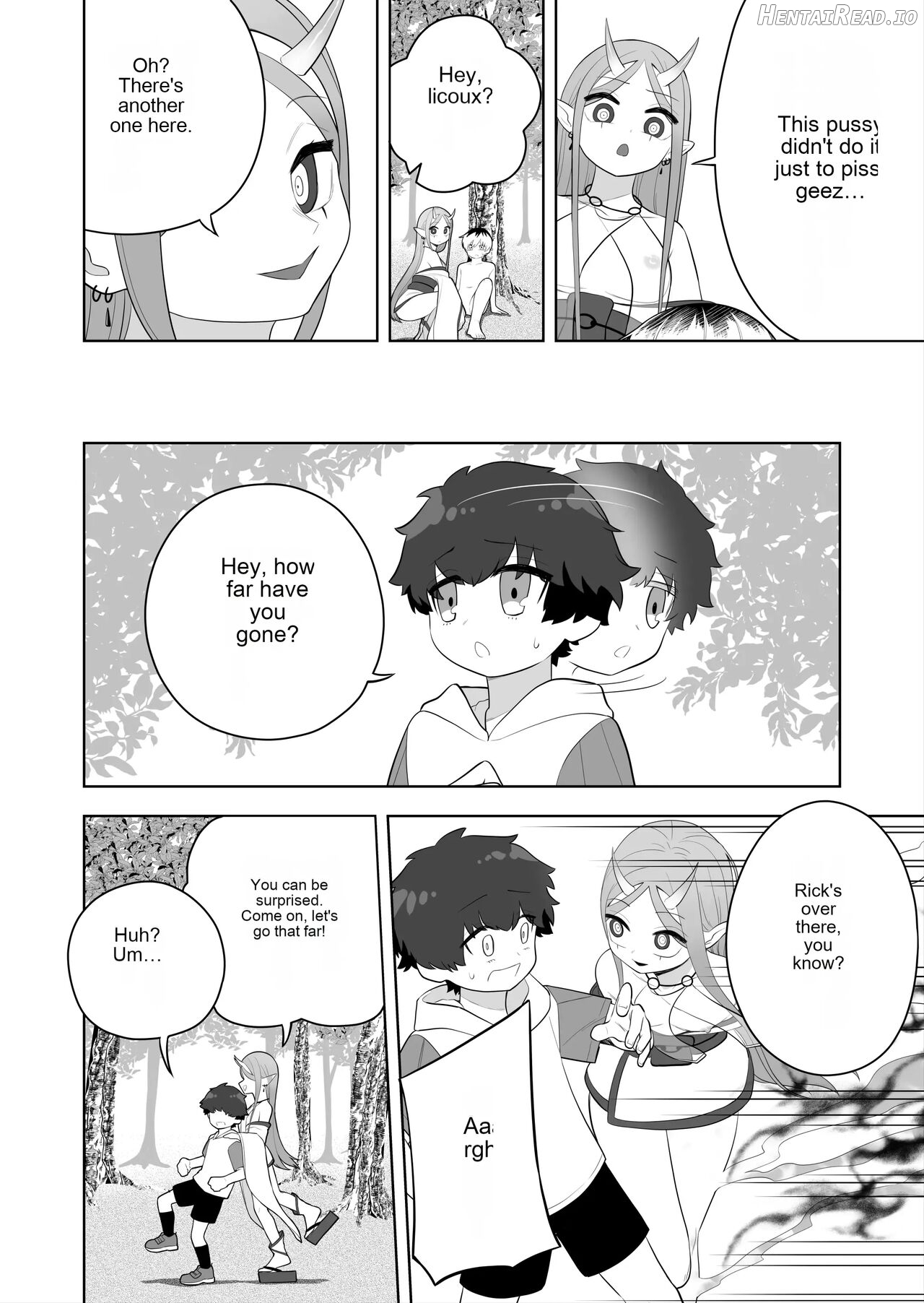 A story about breaking the seal on a shrine and becoming a servant of an evil god. Chapter 1 - page 14