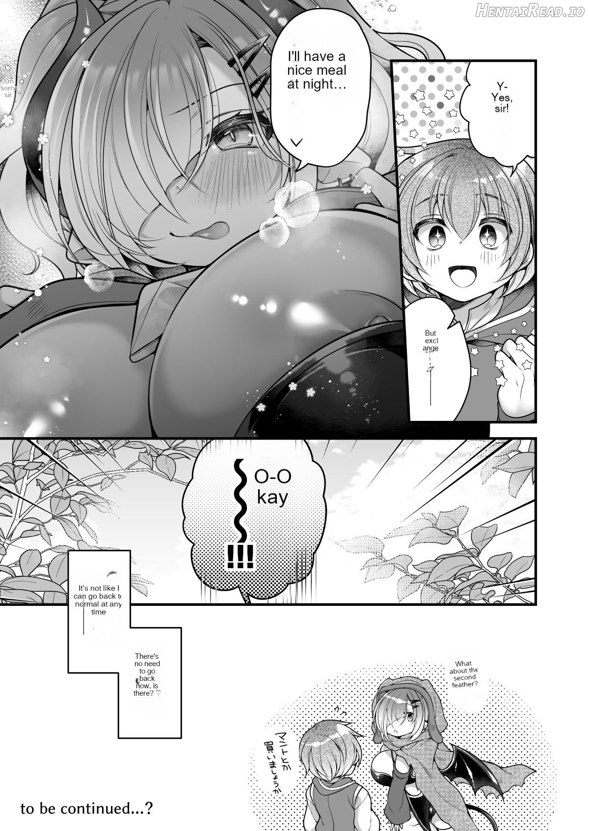 Succubus food. ~I, an adventurer, have run out of food in the labyrinth so I will return as a succubus~ Chapter 1 - page 30