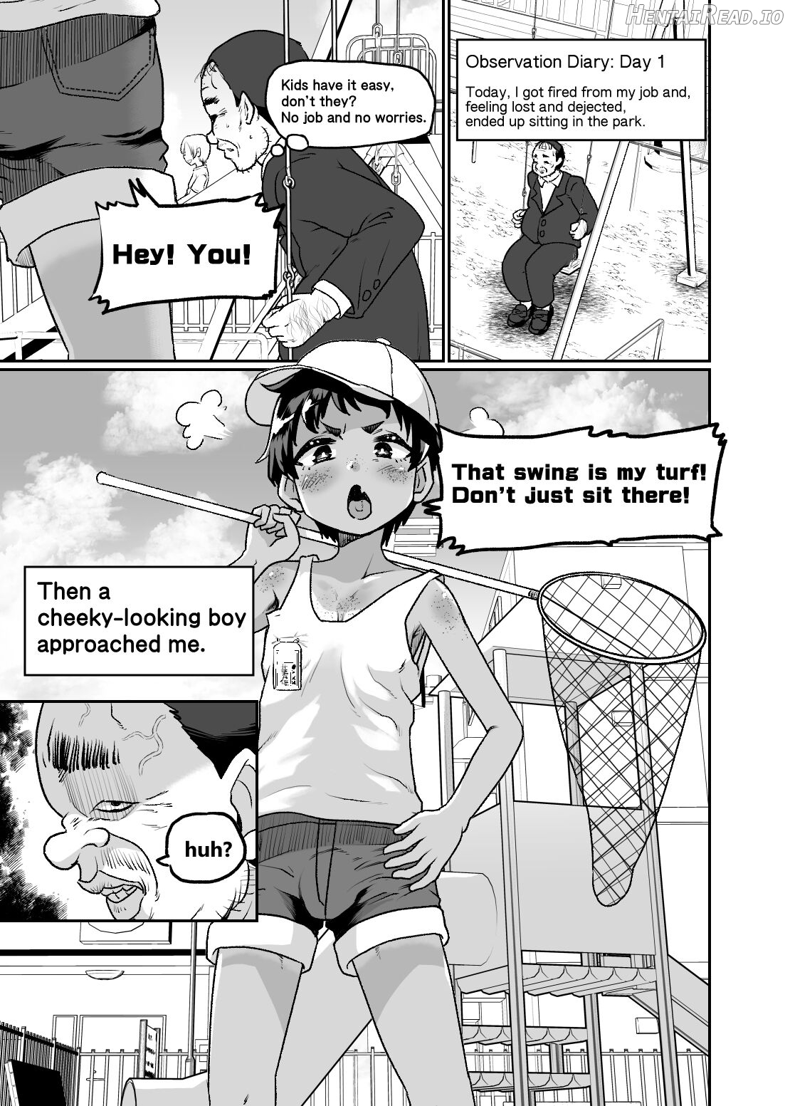 Mesu Ochi Kansatsu Nikki -Mushoku Oji-san no Onaho Yome ni Sarete Shimatta Otokonoko no Matsuro. Chapter 1 - page 3