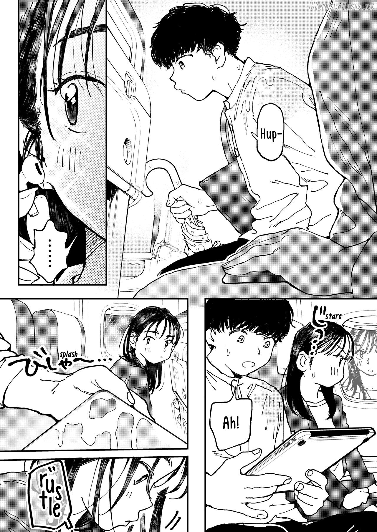 Muramura OL-san wa Hikouki no Naka demo Seiyoku o Mitashitai Chapter 1 - page 4