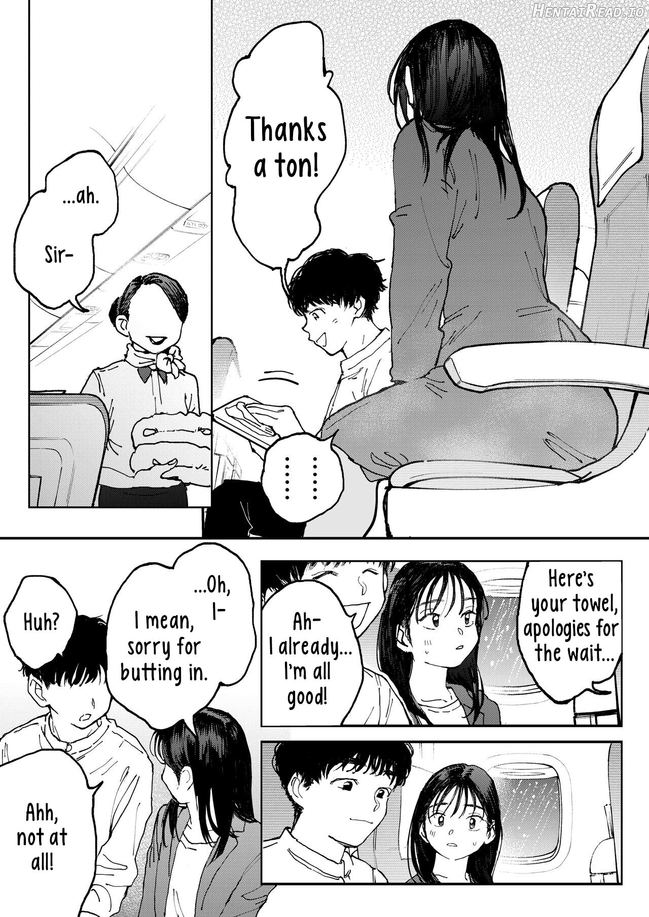 Muramura OL-san wa Hikouki no Naka demo Seiyoku o Mitashitai Chapter 1 - page 6