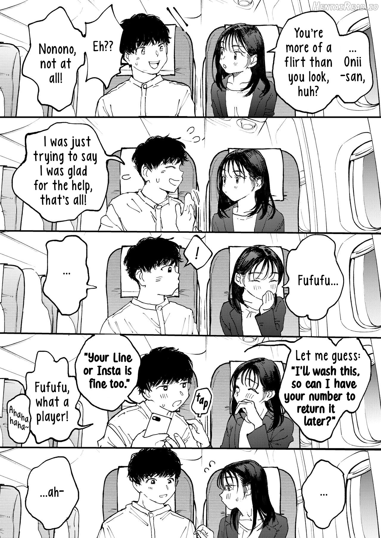 Muramura OL-san wa Hikouki no Naka demo Seiyoku o Mitashitai Chapter 1 - page 8