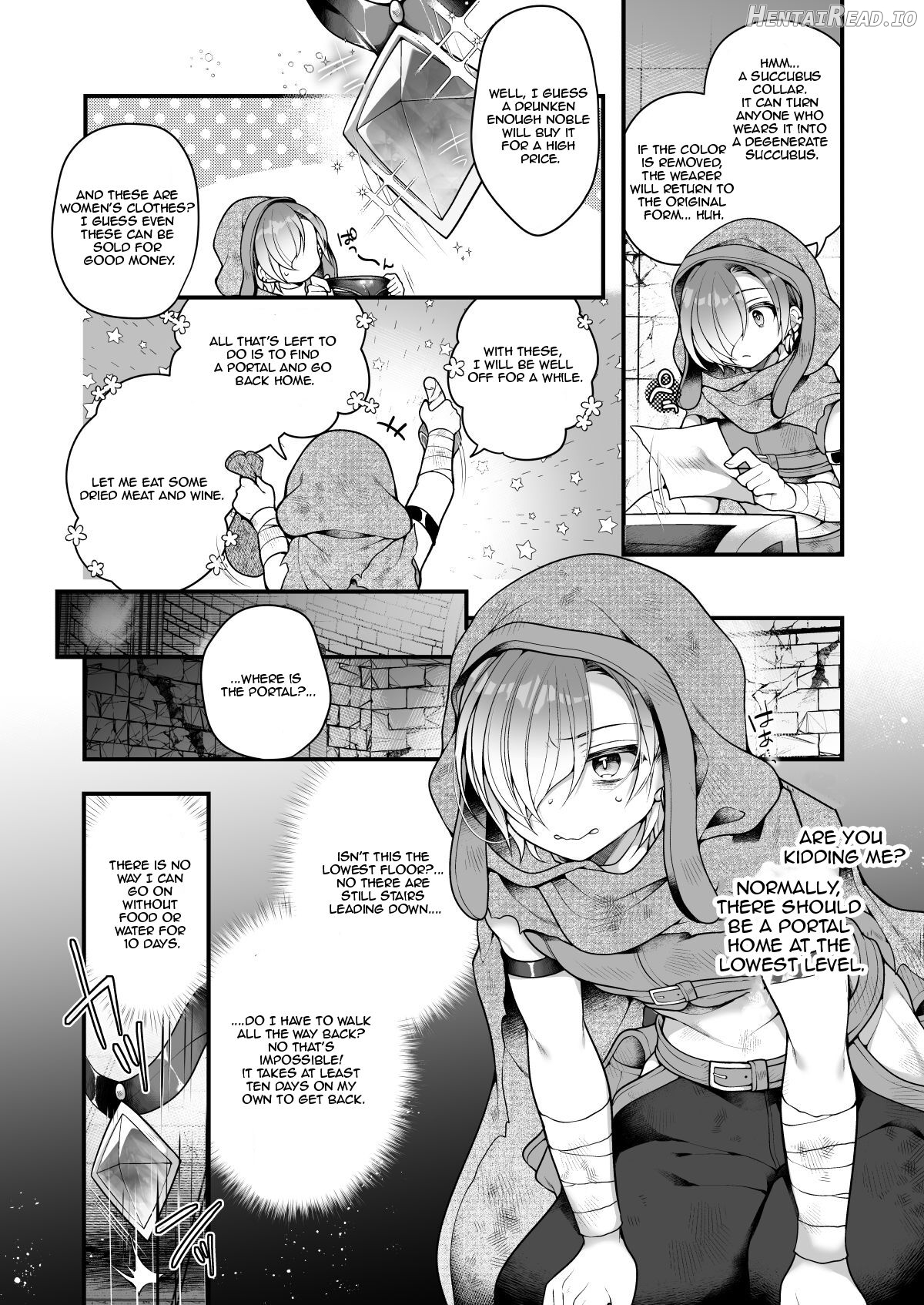 I, an Adventurer ran out of food in the dungeon, so I turned into a Succubus. Chapter 1 - page 6