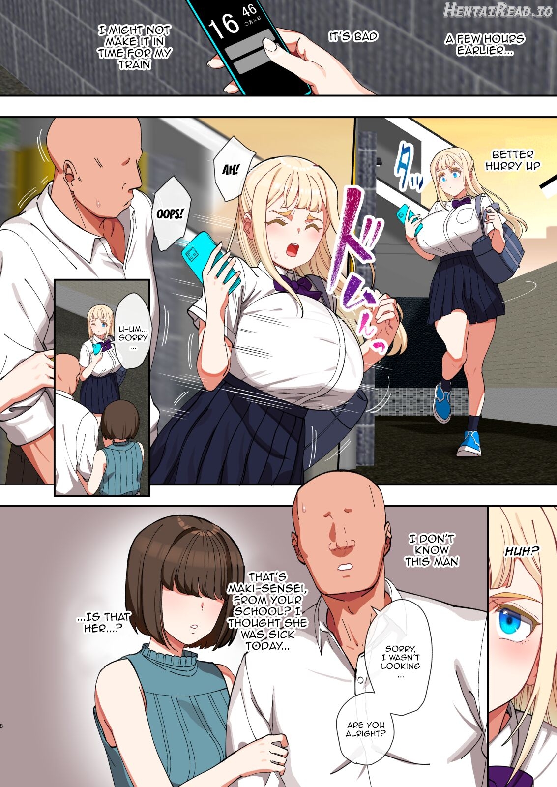 Saimin Ochi Kinpatsu Bakunyuu Seitokaichou wa Semen ga Daisuki Chapter 1 - page 7