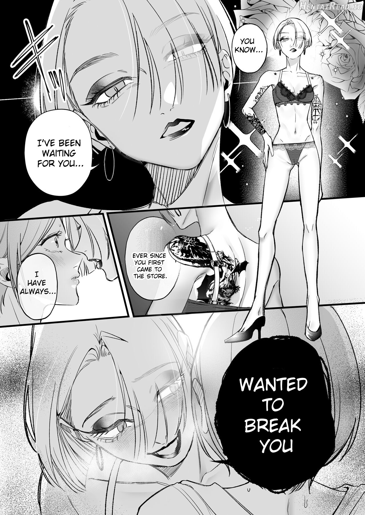 A story about a tired woman being beaten by an erotic woman. Chapter 1 - page 6