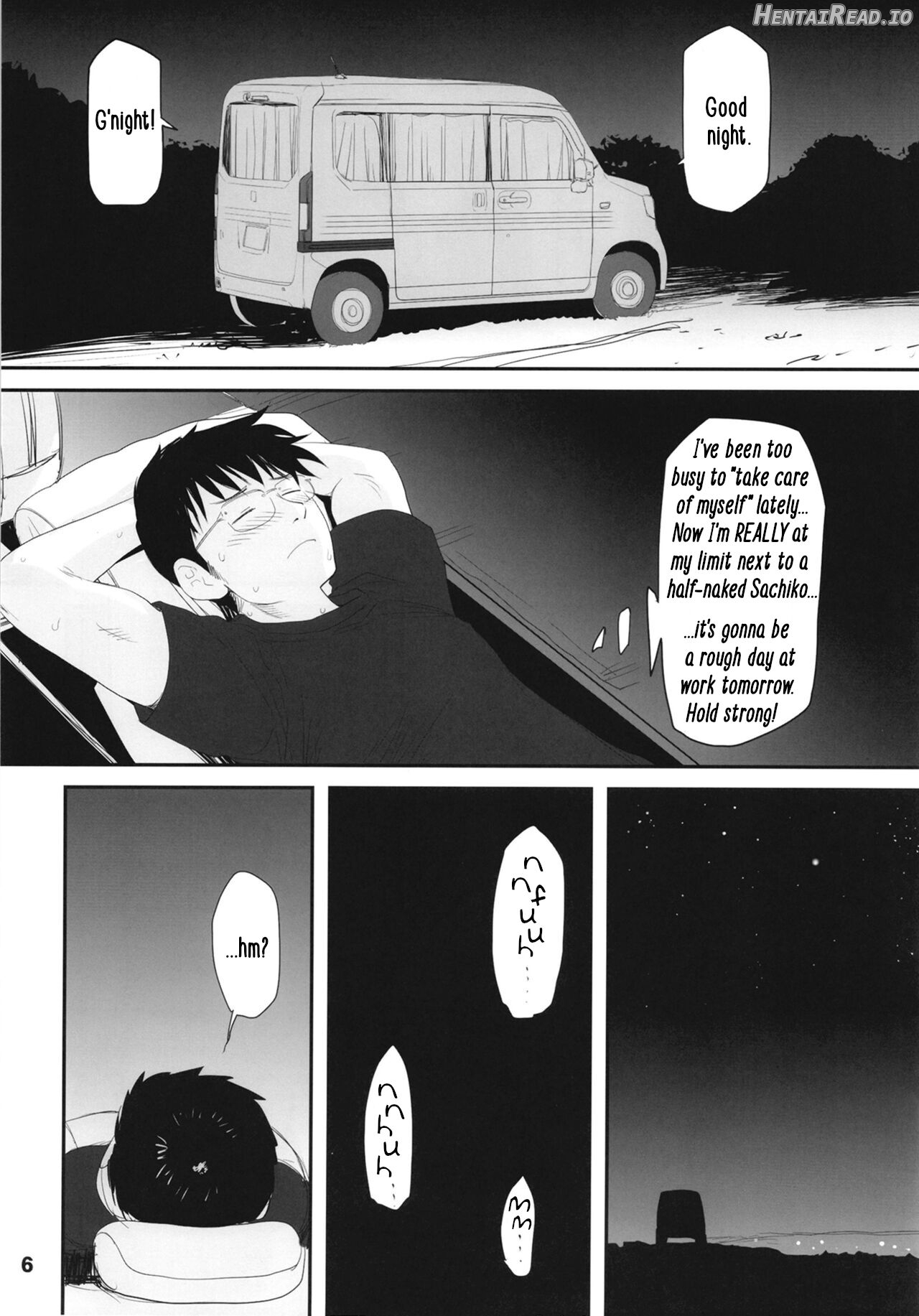 Koshimizu Sachiko to Iku, Kinkyuu Shukkin Shachuuhaku no Tabi Chapter 1 - page 6