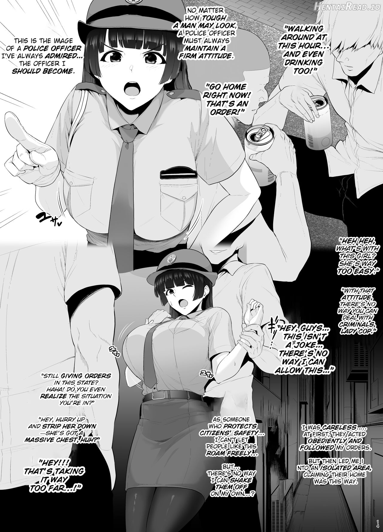 The rookie policewoman with big breasts who became prey to delinquents Chapter 1 - page 2