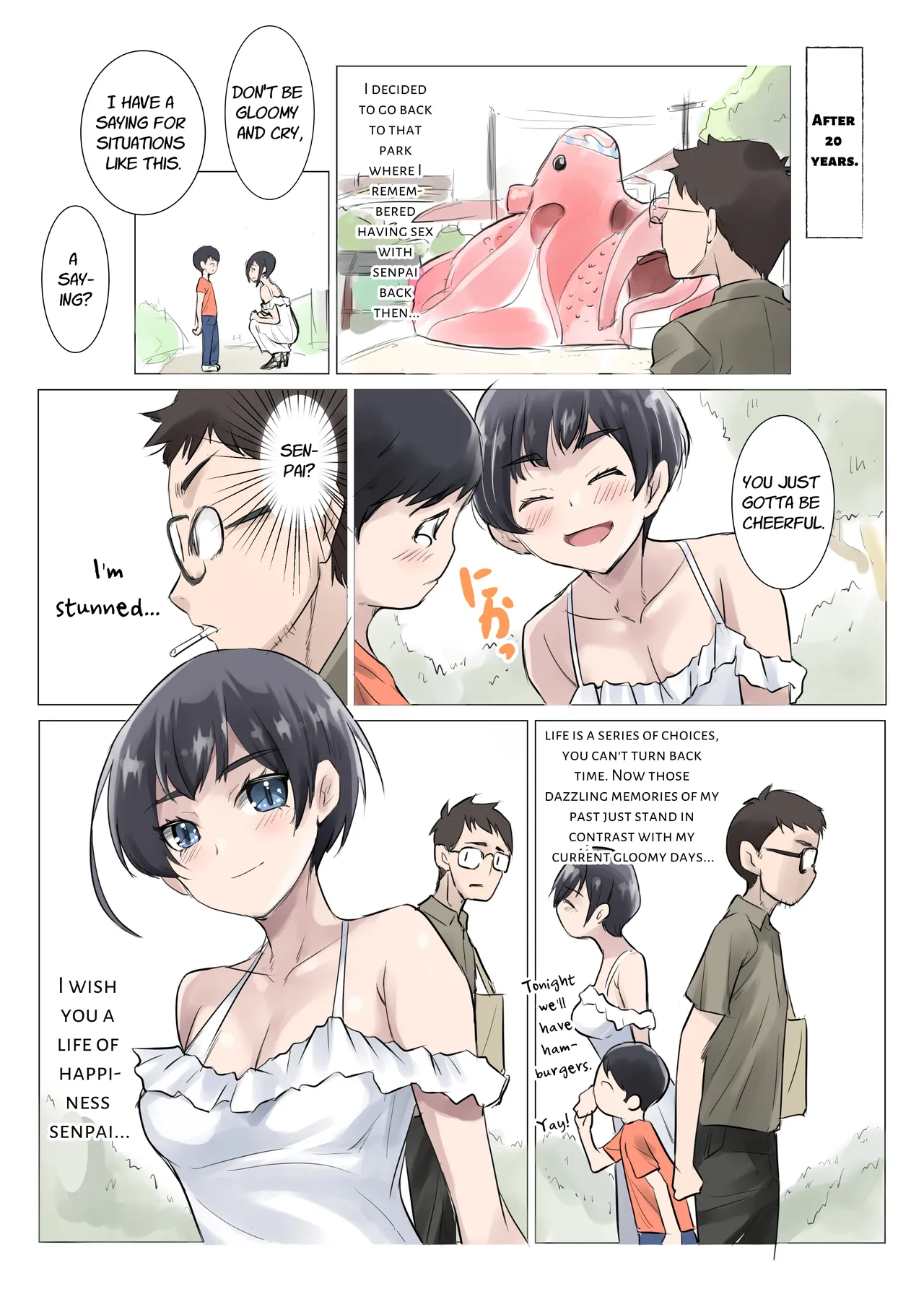 School Mizugi to Polo Shirt o Kita... Omoide no Senpai Chapter 1 - page 20