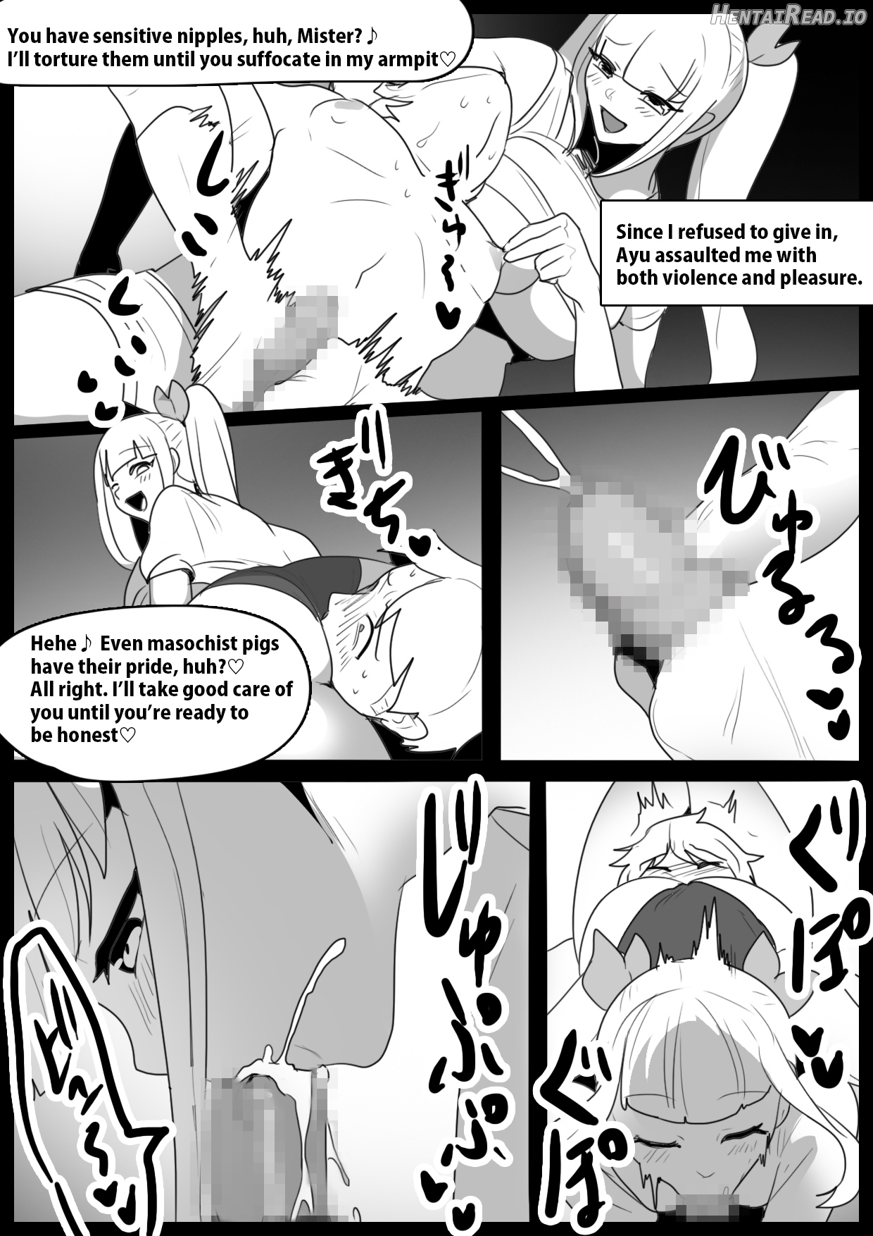 生意気なメ○ガキに返り討ちにされた挙げ句、女には勝てないという事を身体に叩き込まれ、完全敗北した男の話。 Hentai Chapter 1 - page 26