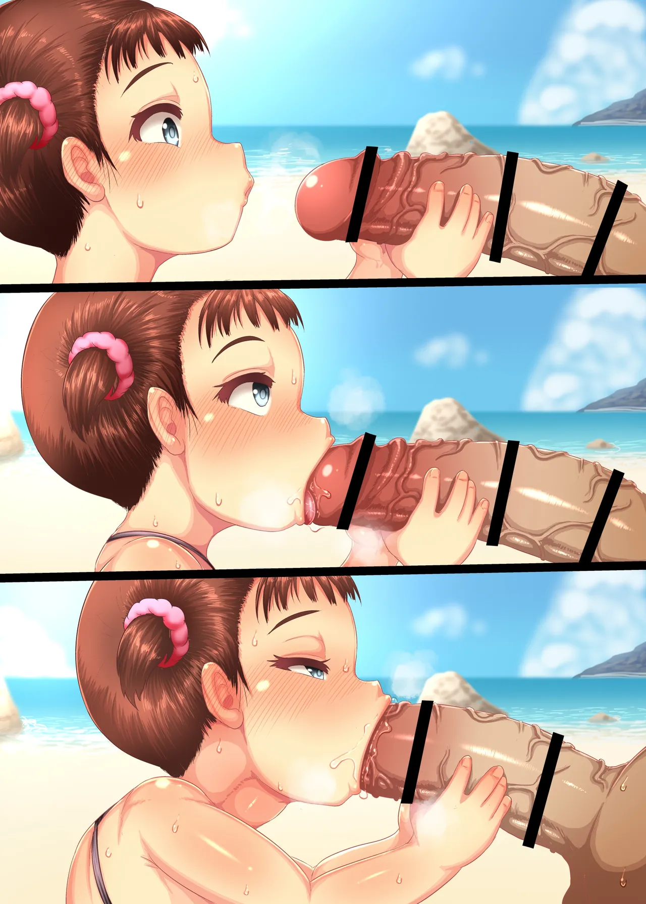 Chibikko Beach Ecchi! -Hiyake Gaki Bitch to Pedo Imouto-chan Chapter 1 - page 39