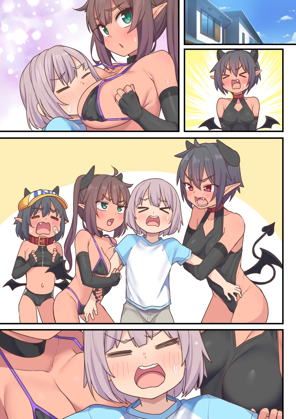 サキュバス3姉妹 Hentai Chapter 1 - page 198