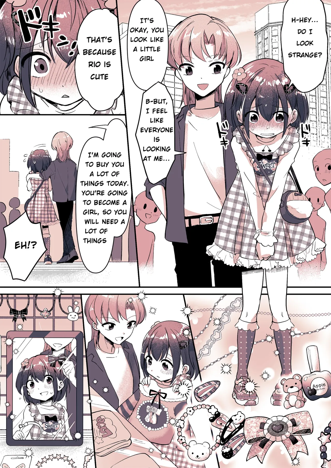 The Boyfriend Kotoha-chan ♀ and the tutor turned girlfriend Rio-sensei ♂ Chapter 1 - page 13
