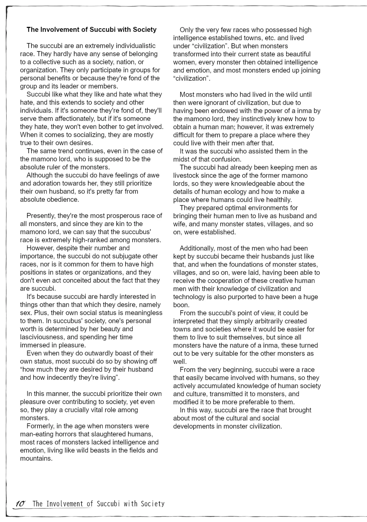Monster Girl Encyclopedia: Research Records - Succubus Notebook Chapter 1 - page 11