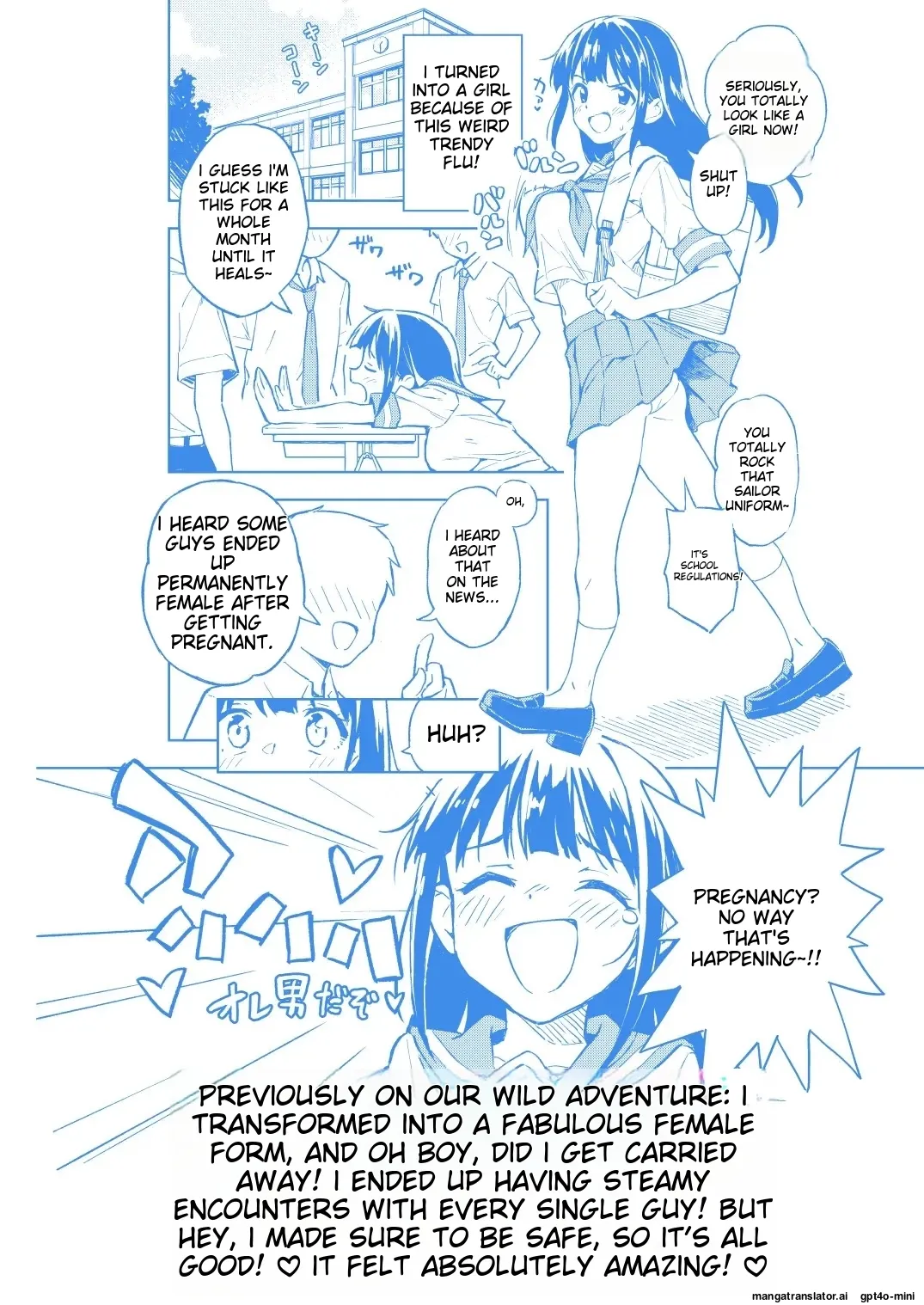 1-kagetsu Ninshin Shinakereba Otoko ni Modoreru Hanashi Chapter 1 - page 3