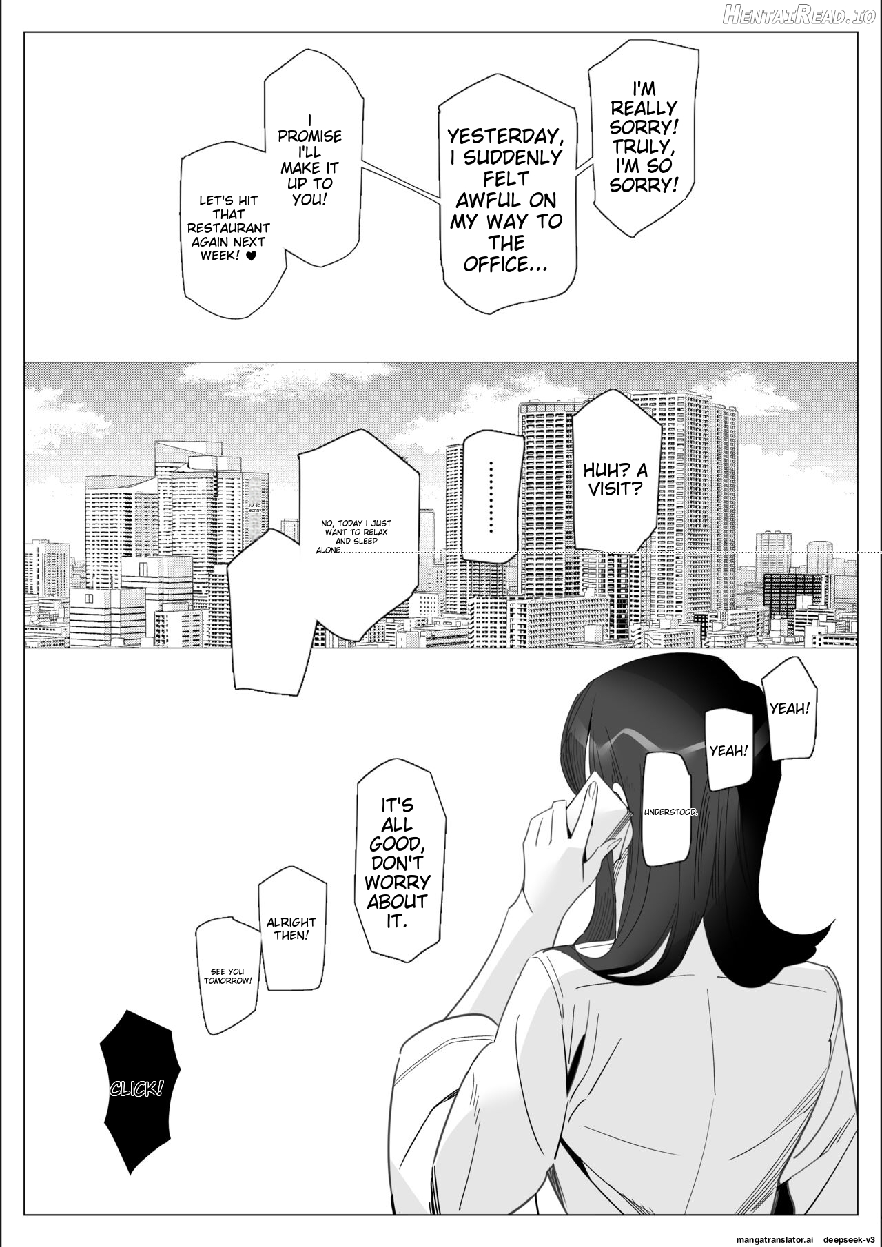 A story about a proud career woman being seduced by her bad divorced boss Chapter 1 - page 130