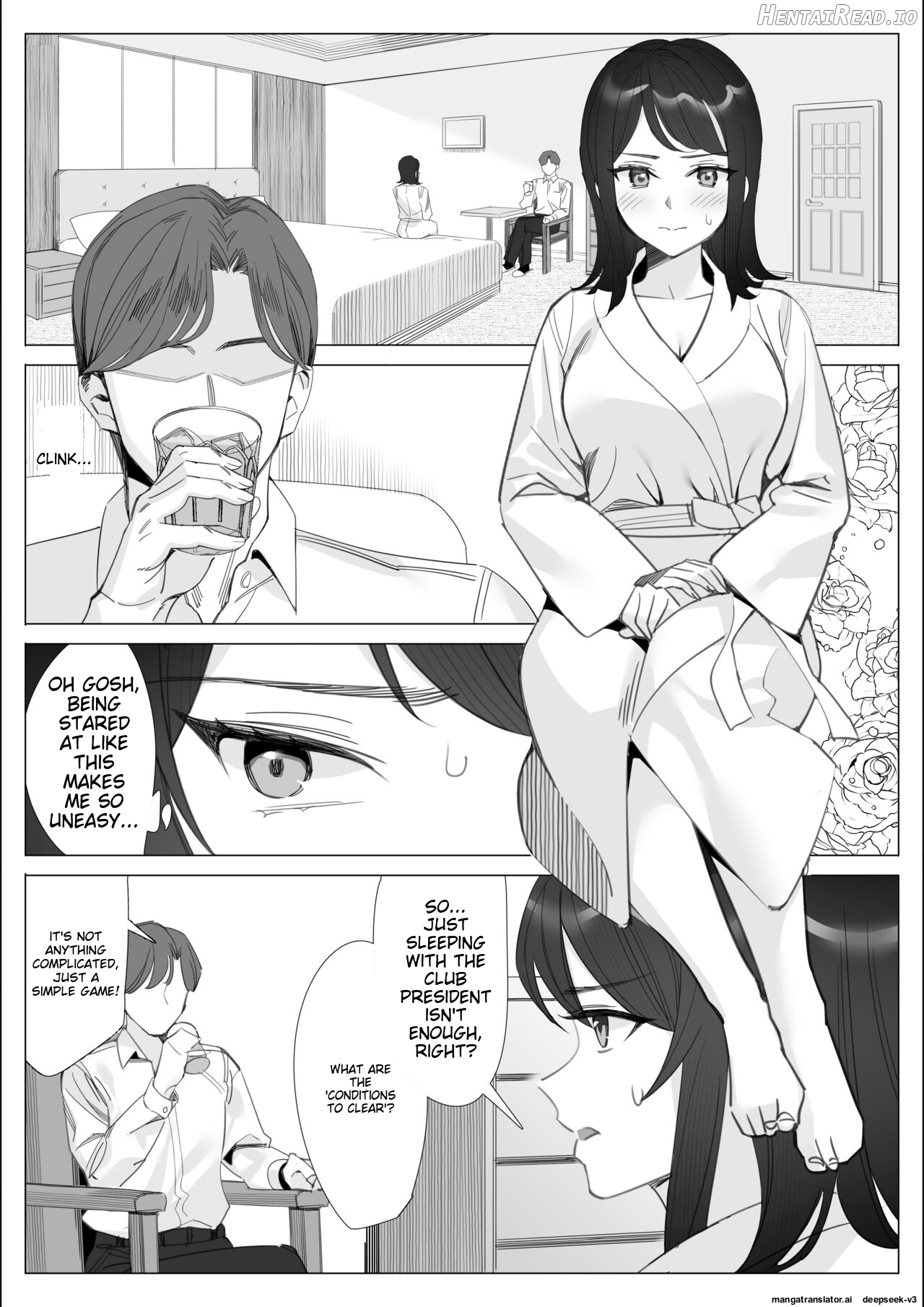 A story about a proud career woman being seduced by her bad divorced boss Chapter 1 - page 156