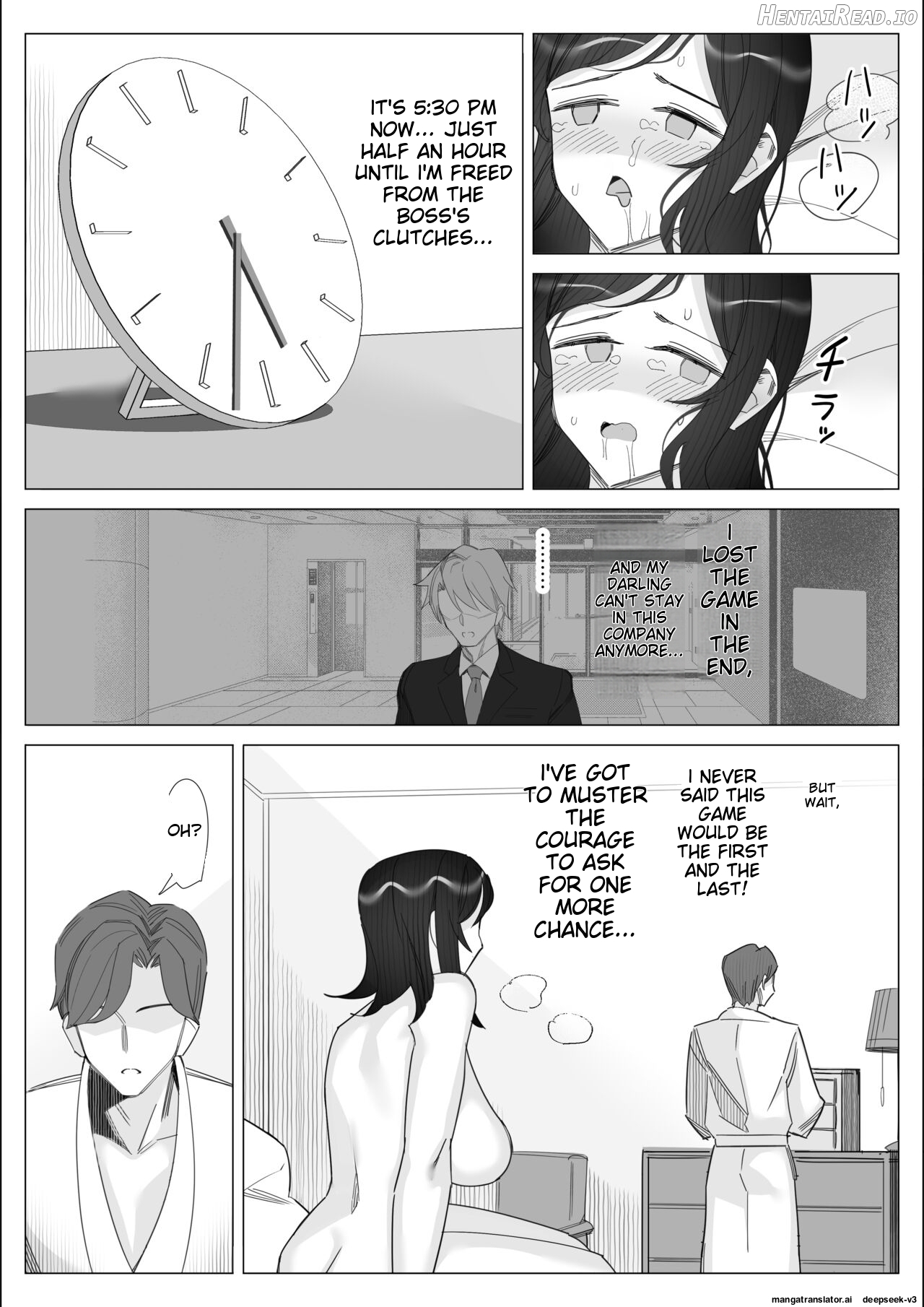 A story about a proud career woman being seduced by her bad divorced boss Chapter 1 - page 250