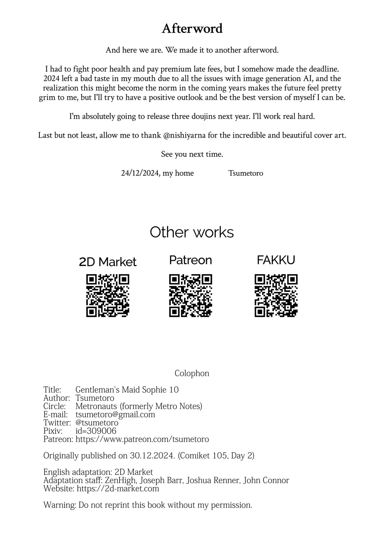 Shinshi Tsuki Maid no Sophie-san 10 Chapter 1 - page 50