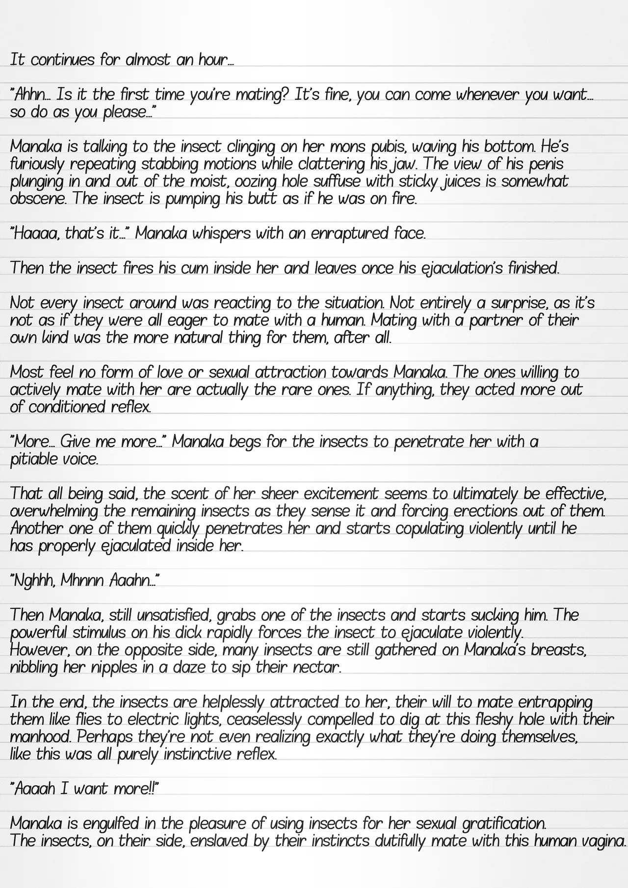 Misuke's Short Stories 21 - Manaka & A Gathering of Insects Chapter 1 - page 15