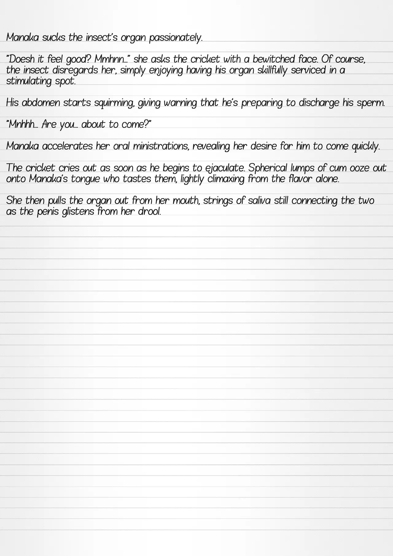 Misuke's Short Stories 21 - Manaka & A Gathering of Insects Chapter 1 - page 3