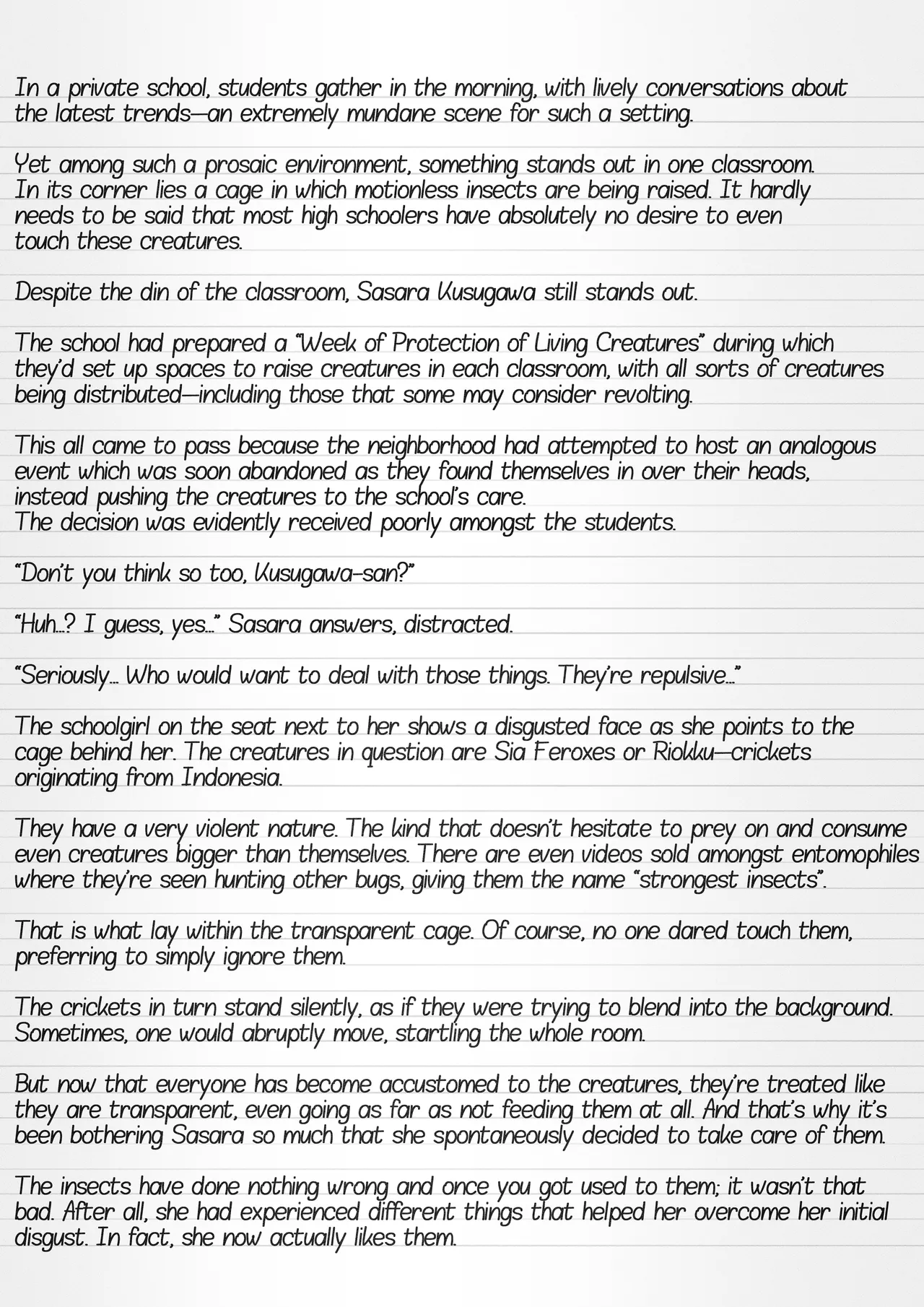 Misuke's Short Stories 22 - Sasara & Riokku Chapter 1 - page 2