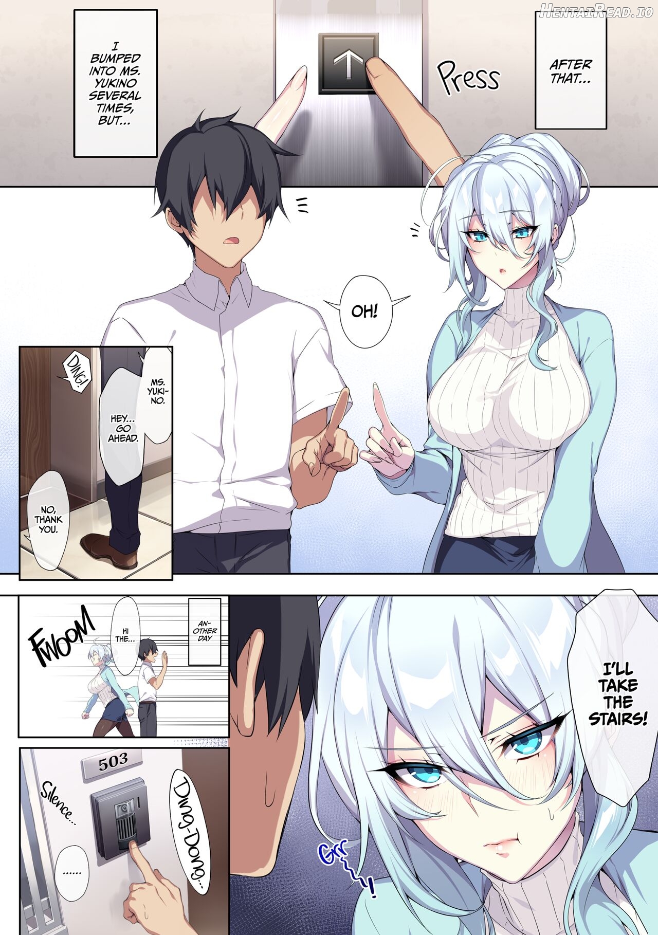 ぷぅのぷぅぷぅぷぅ] 人付き合いが苦手な未亡人の雪女さんと呪いの指輪 1 （無修正）English   Hentai Chapter 1 - page 12
