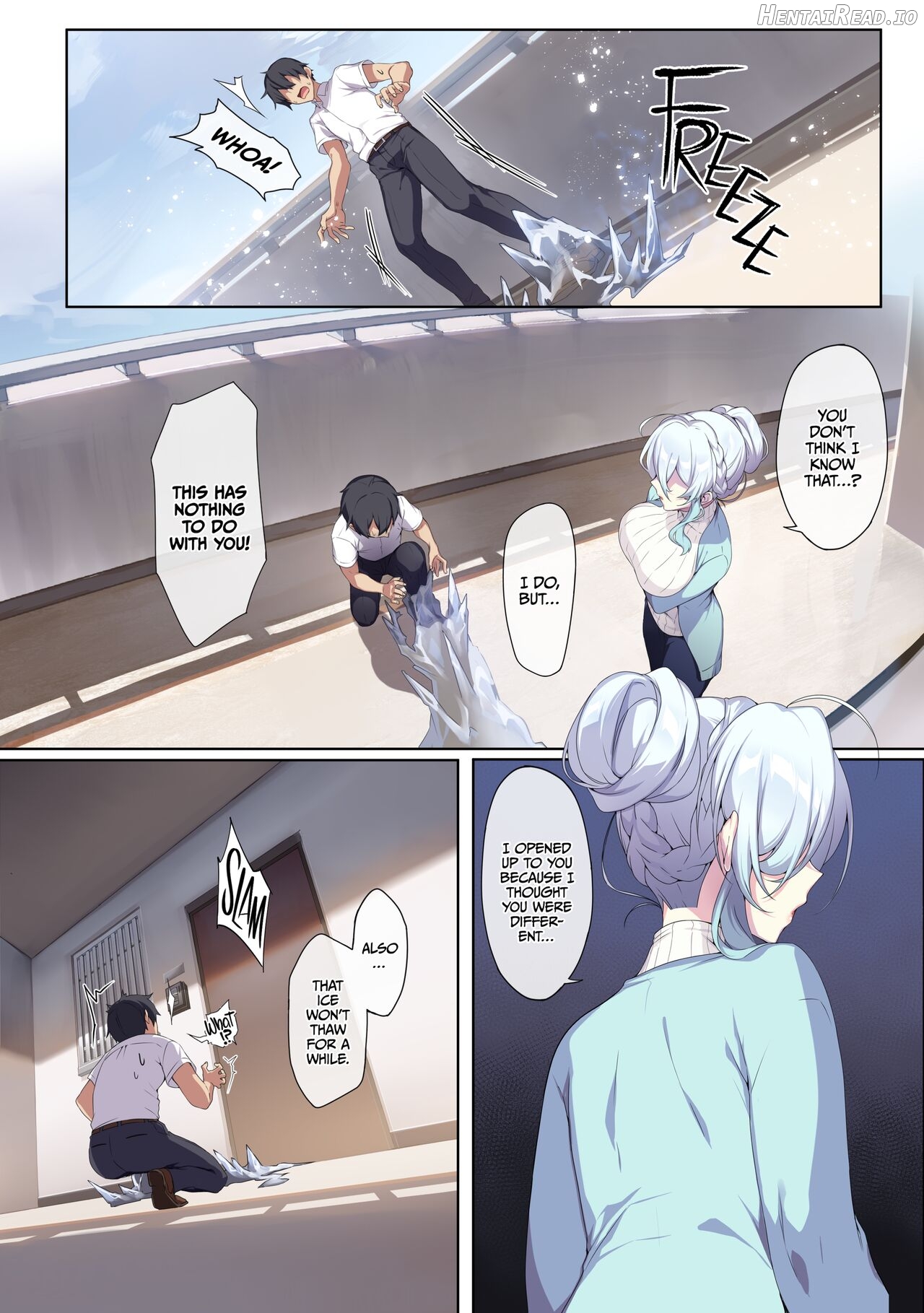 ぷぅのぷぅぷぅぷぅ] 人付き合いが苦手な未亡人の雪女さんと呪いの指輪 1 （無修正）English   Hentai Chapter 1 - page 8